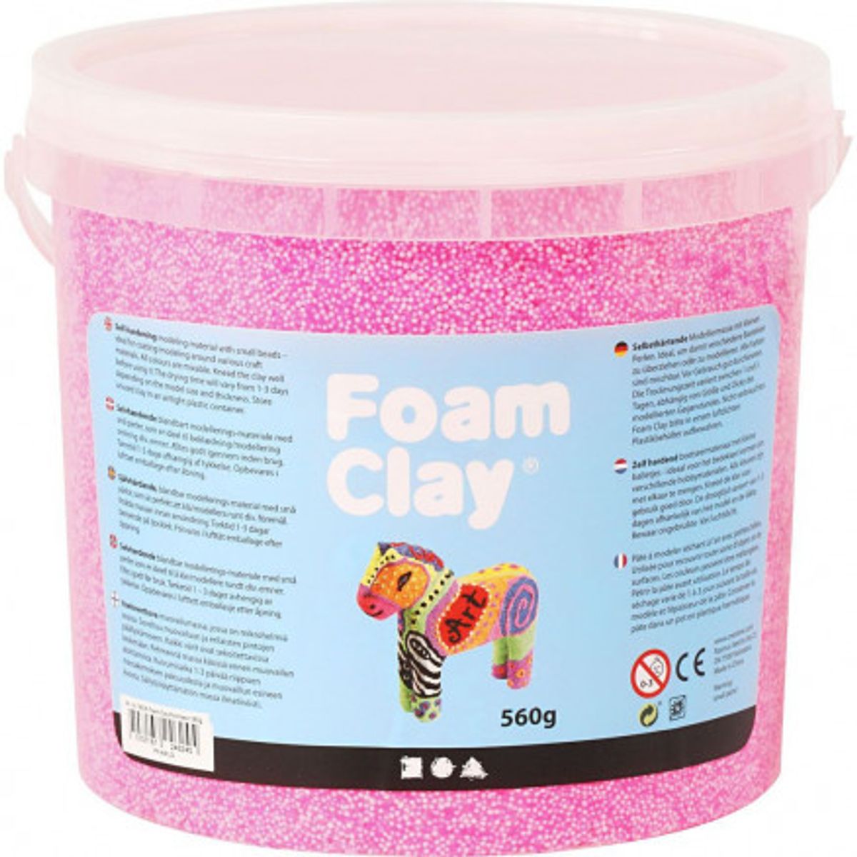 Foam Clay ®, neon pink, 560 g/ 1 spand