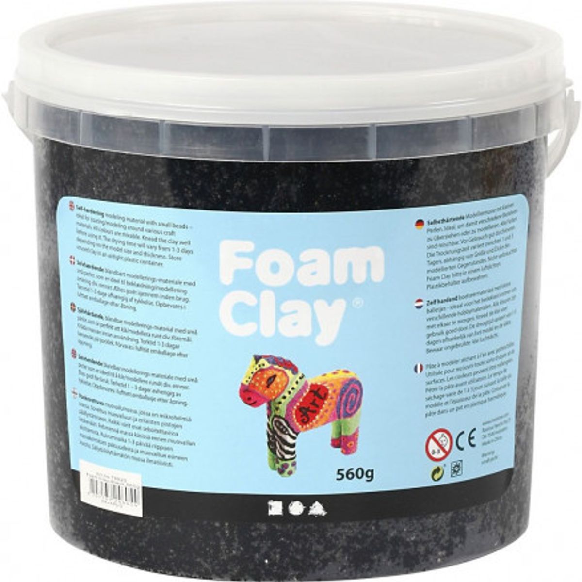 Foam Clay ®, sort, 560 g/ 1 spand