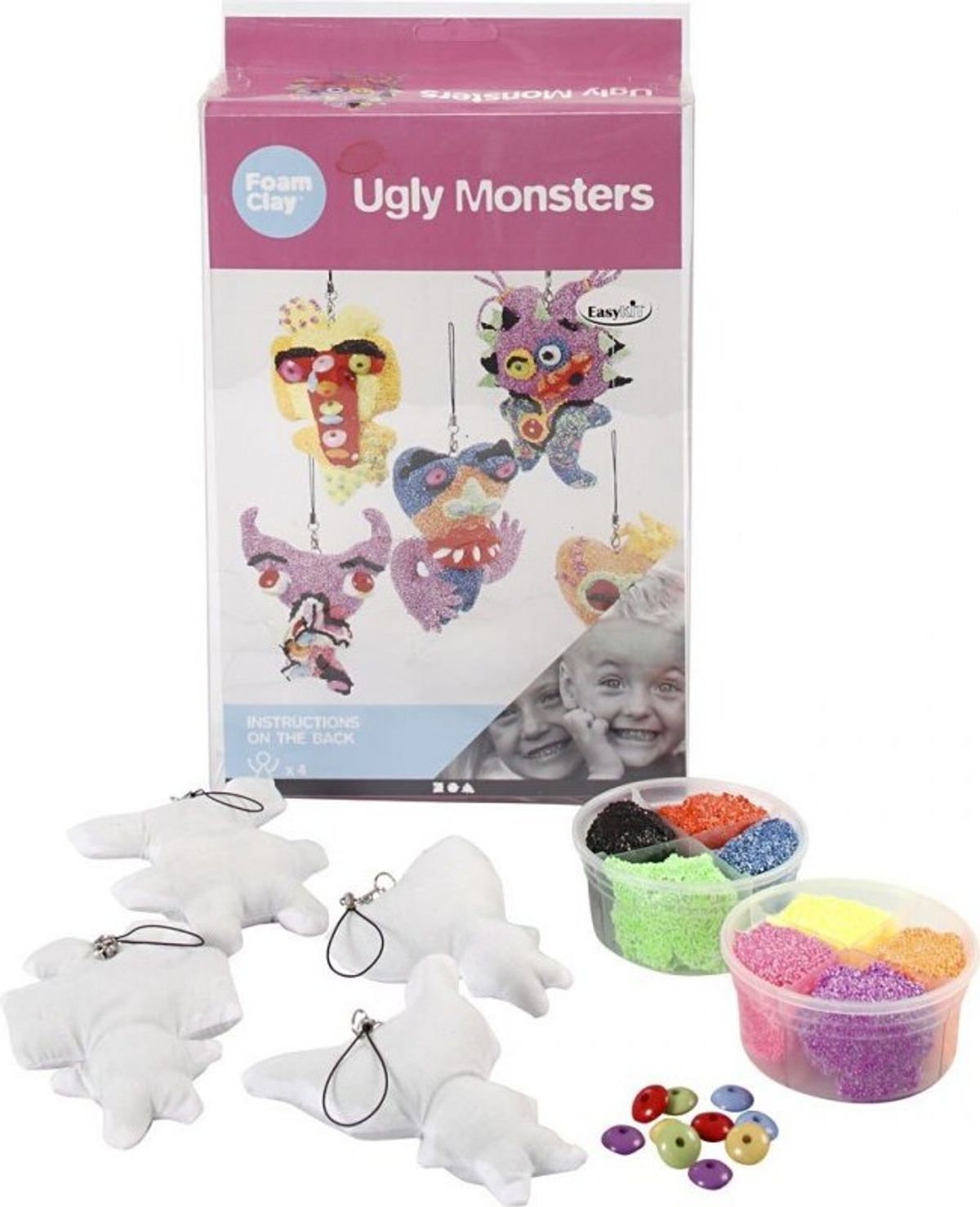 Foam Clay - Ugly Monsters Modellervoks Diy Sæt