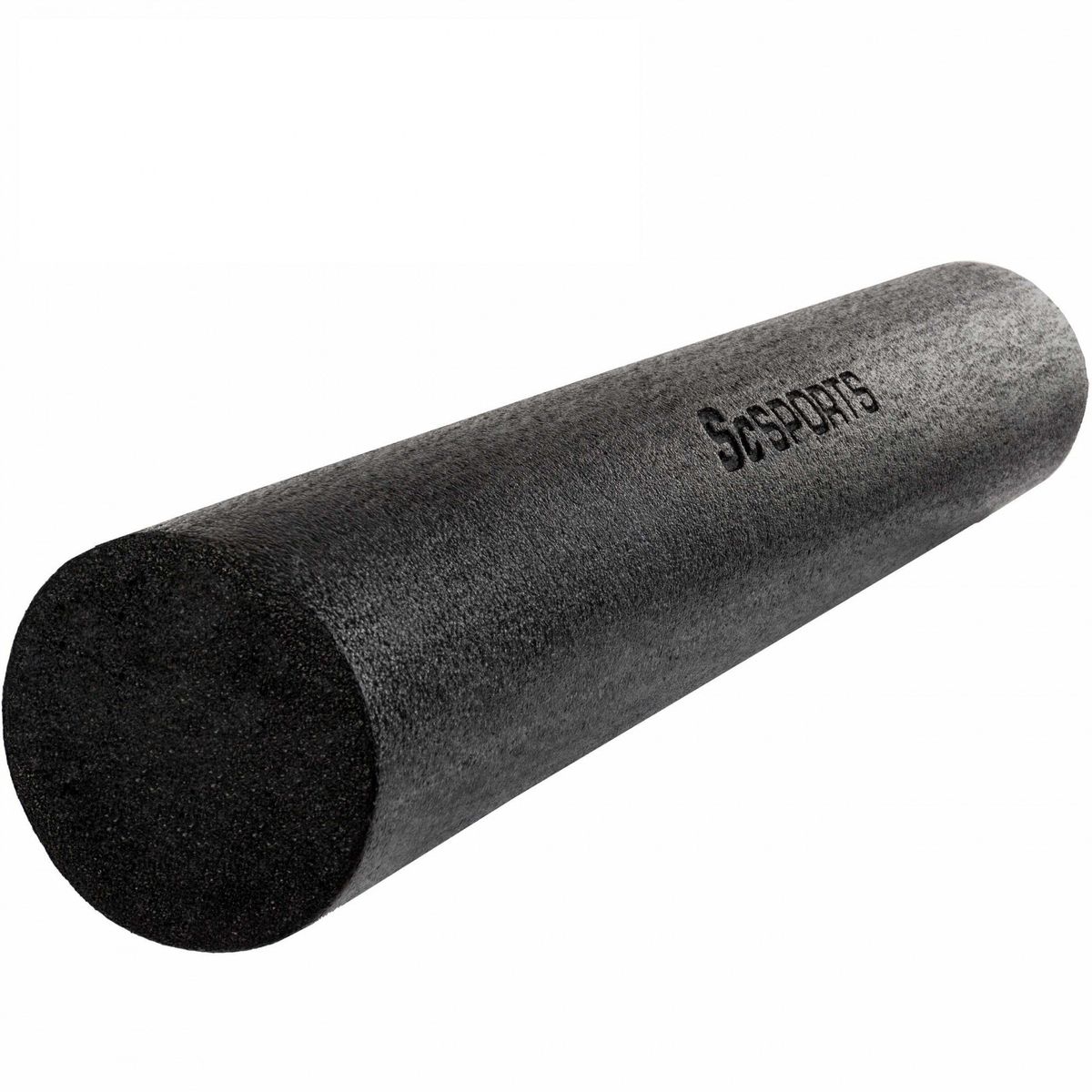 Foam roller til yoga, pilates, 90 x 15 cm, skum, sort