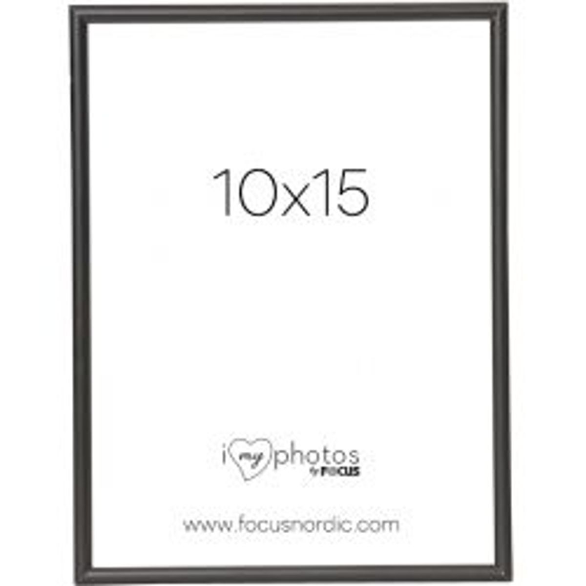 Focus Can-Can Aluminium Black 10x15 - Ramme