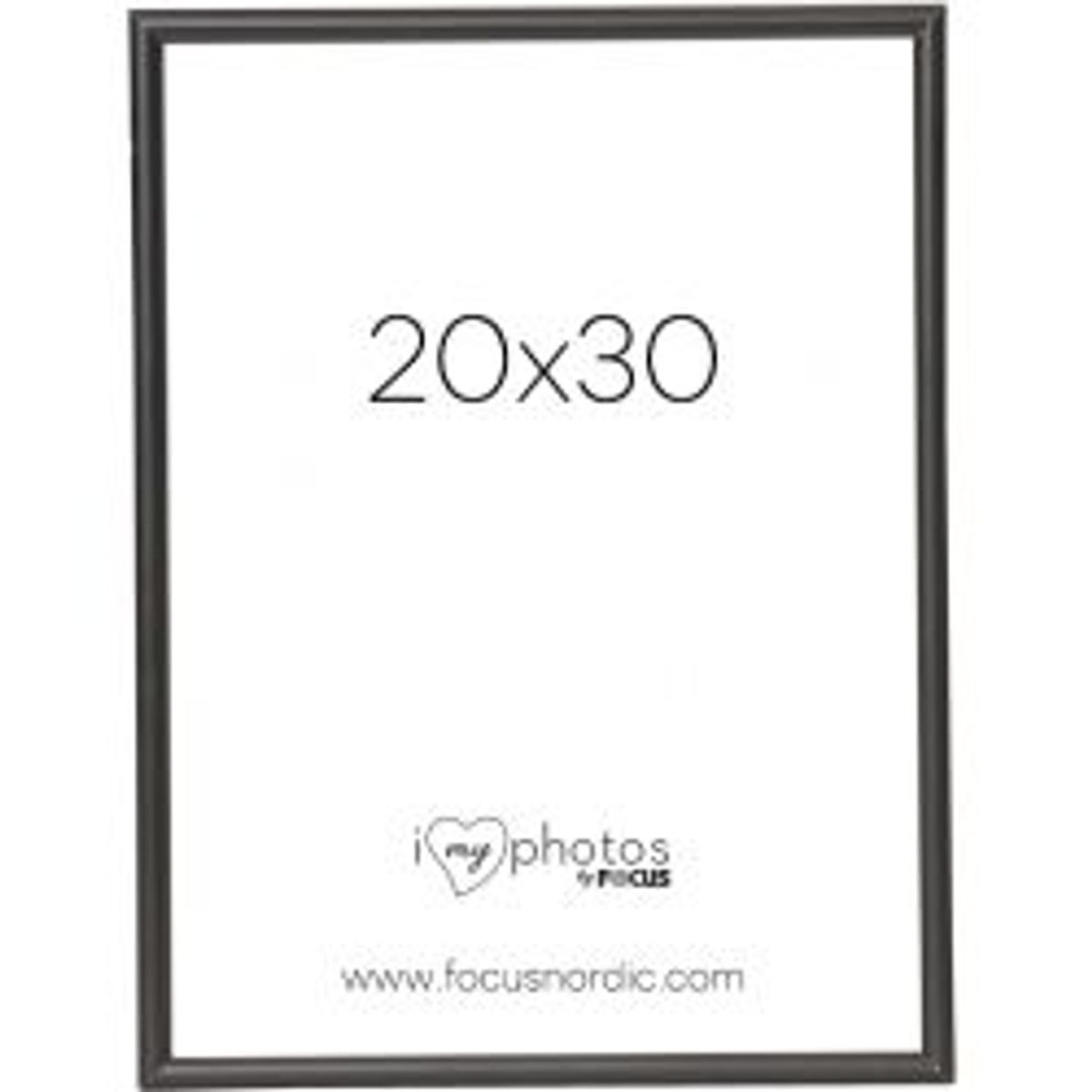 Focus Can-Can Aluminium Black 20x30 - Ramme