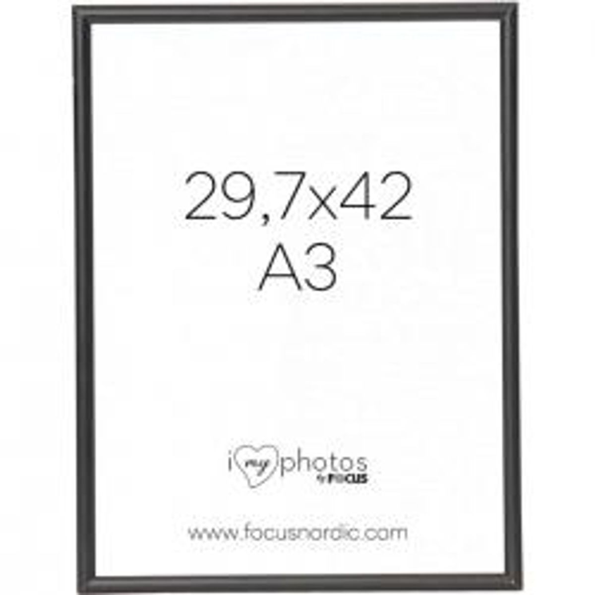 Focus Can-Can Aluminium Black 29,7x42 - Ramme