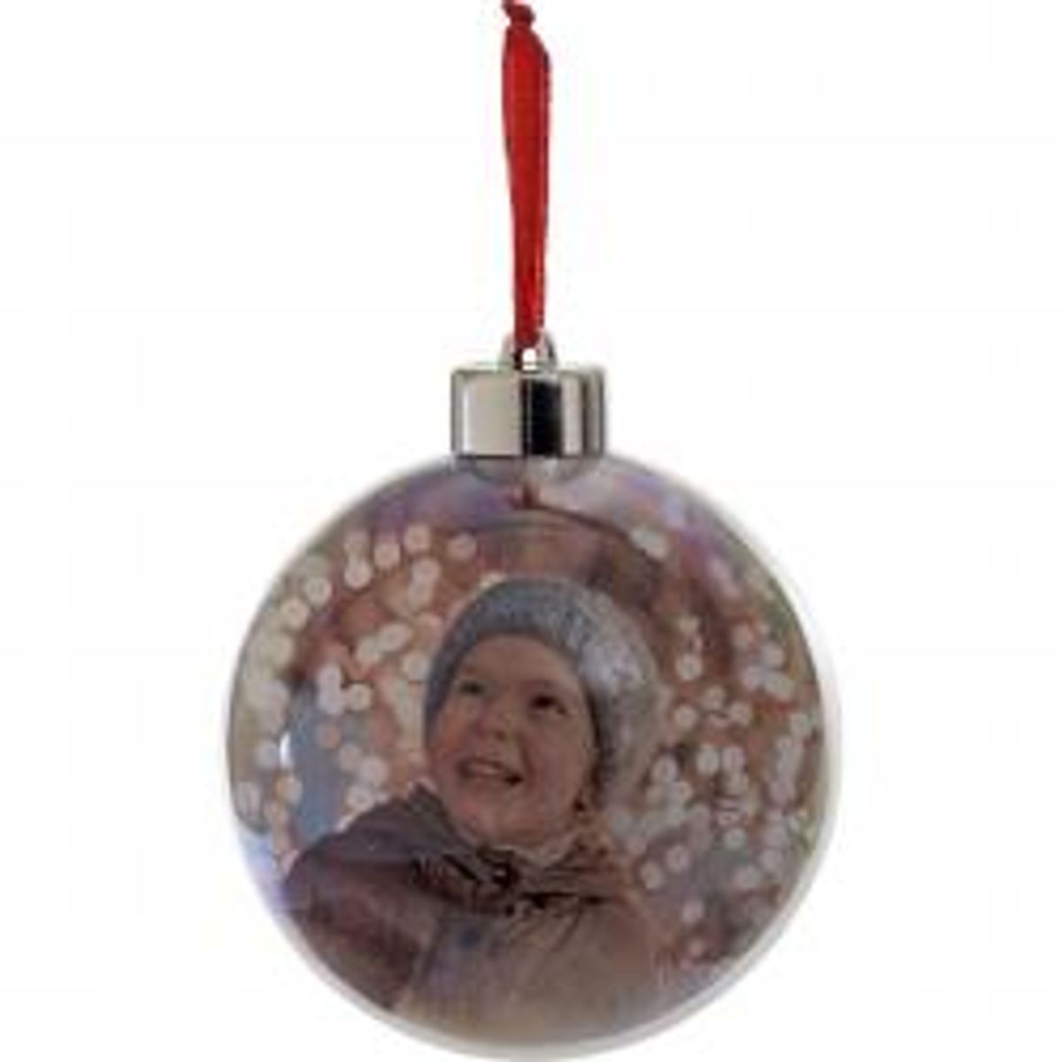 Focus Christmas ball in Acrylic for photo 8cm - Julepynt