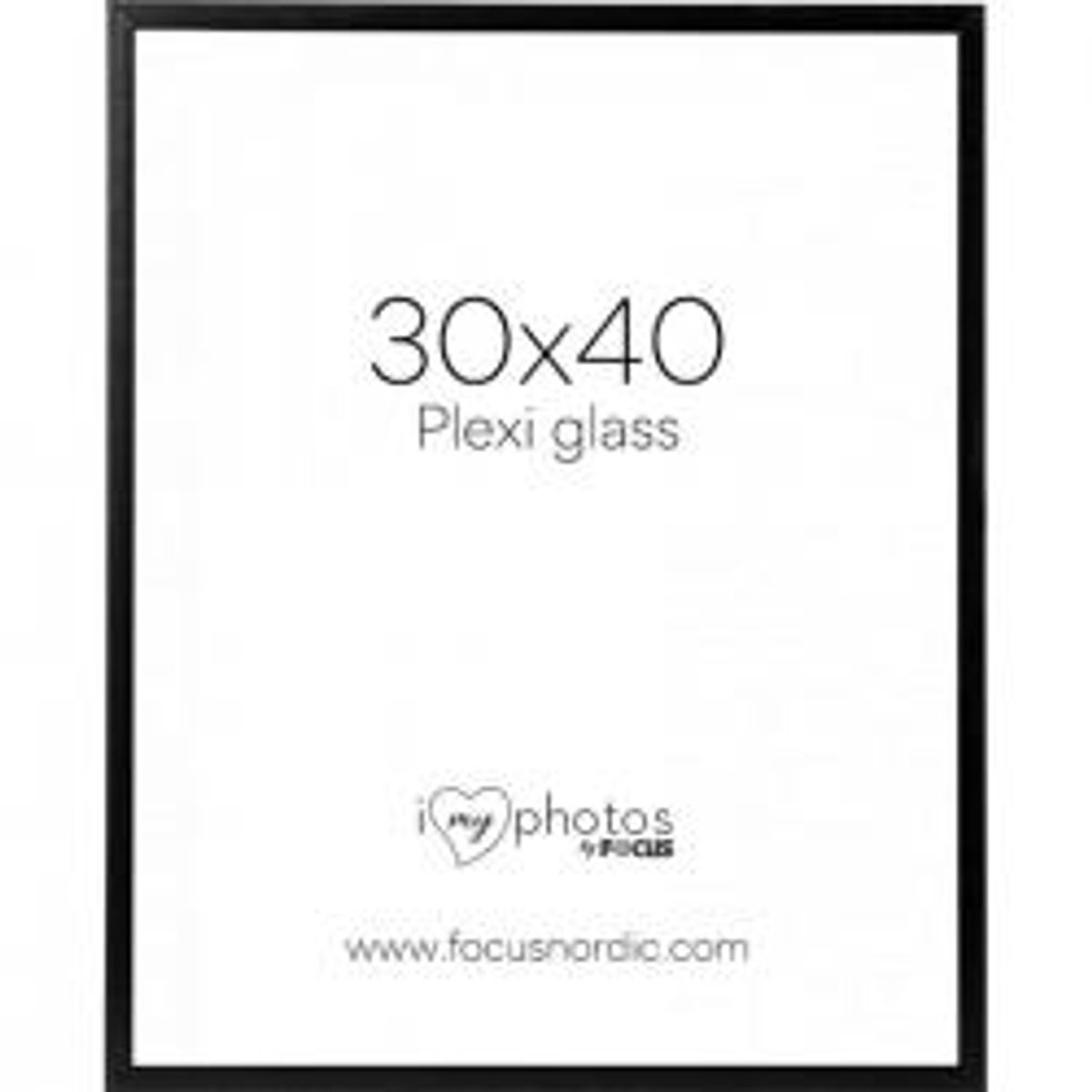 Focus Soul Black Plexi 30x40 - Ramme