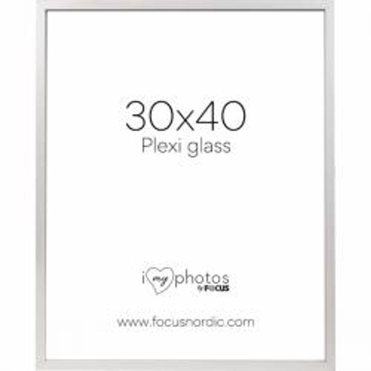 Focus Soul White Plexi 30x40 - Ramme