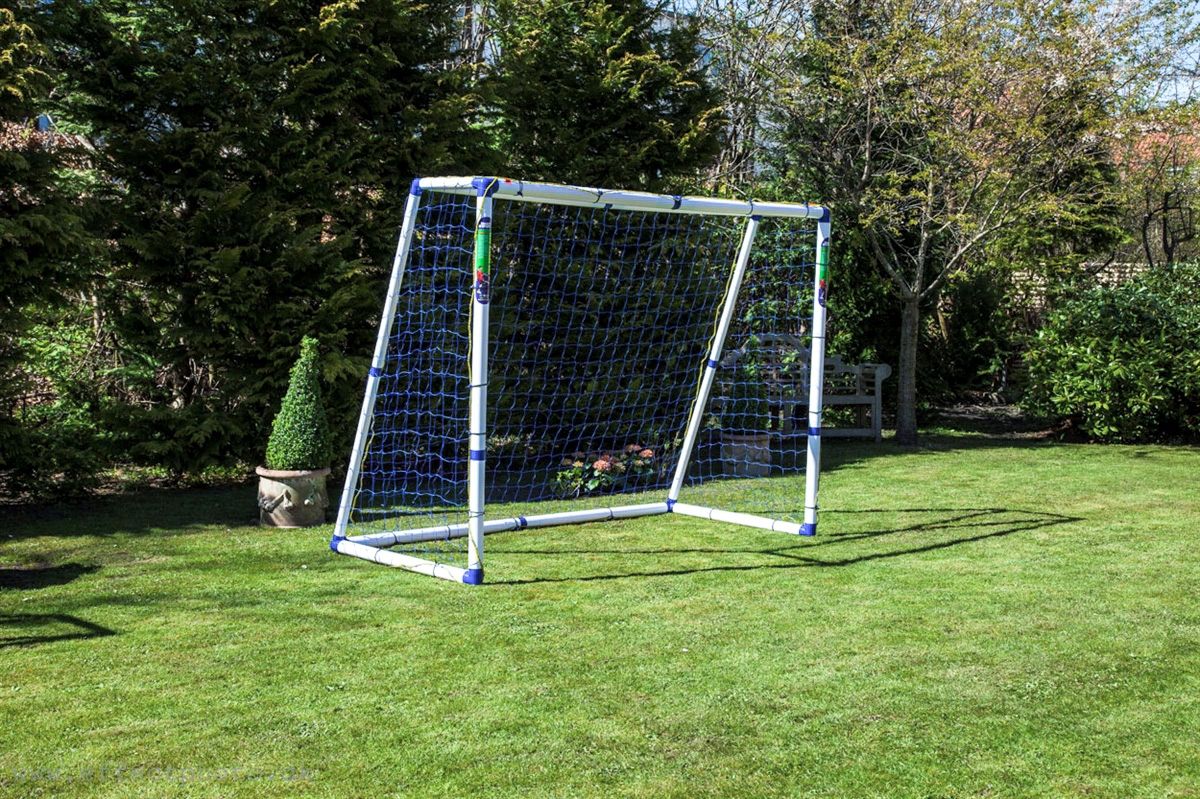 Fodboldmål TARGET SPORT PRO 5 - FRI FRAGT - 244 cm x 183 cm m/net - STÆRKT OG VEJRBESTANDIGT!