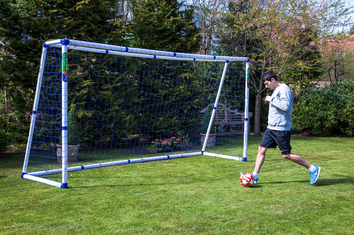 Fodboldmål TARGET SPORT PRO 8 - FRI FRAGT - 400 cm x 200 cm m/net - STÆRKT OG VEJRBESTANDIGT!