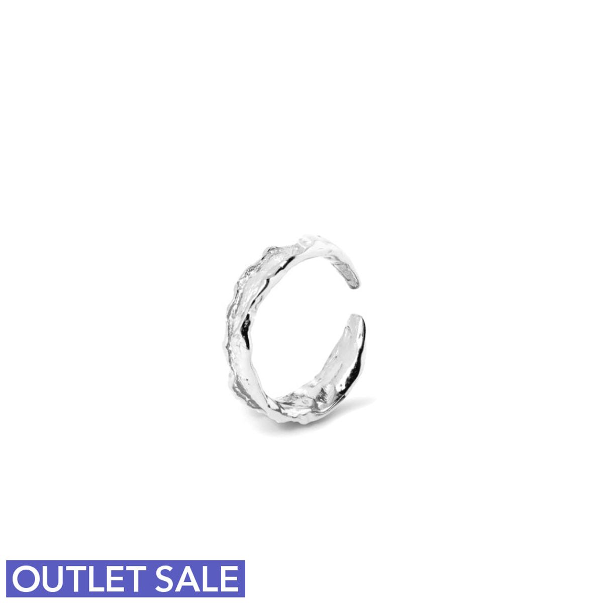 #Foily fingerring / Cuff - onesize - regulerbar størrelse - Sterling sølv - OUTLET