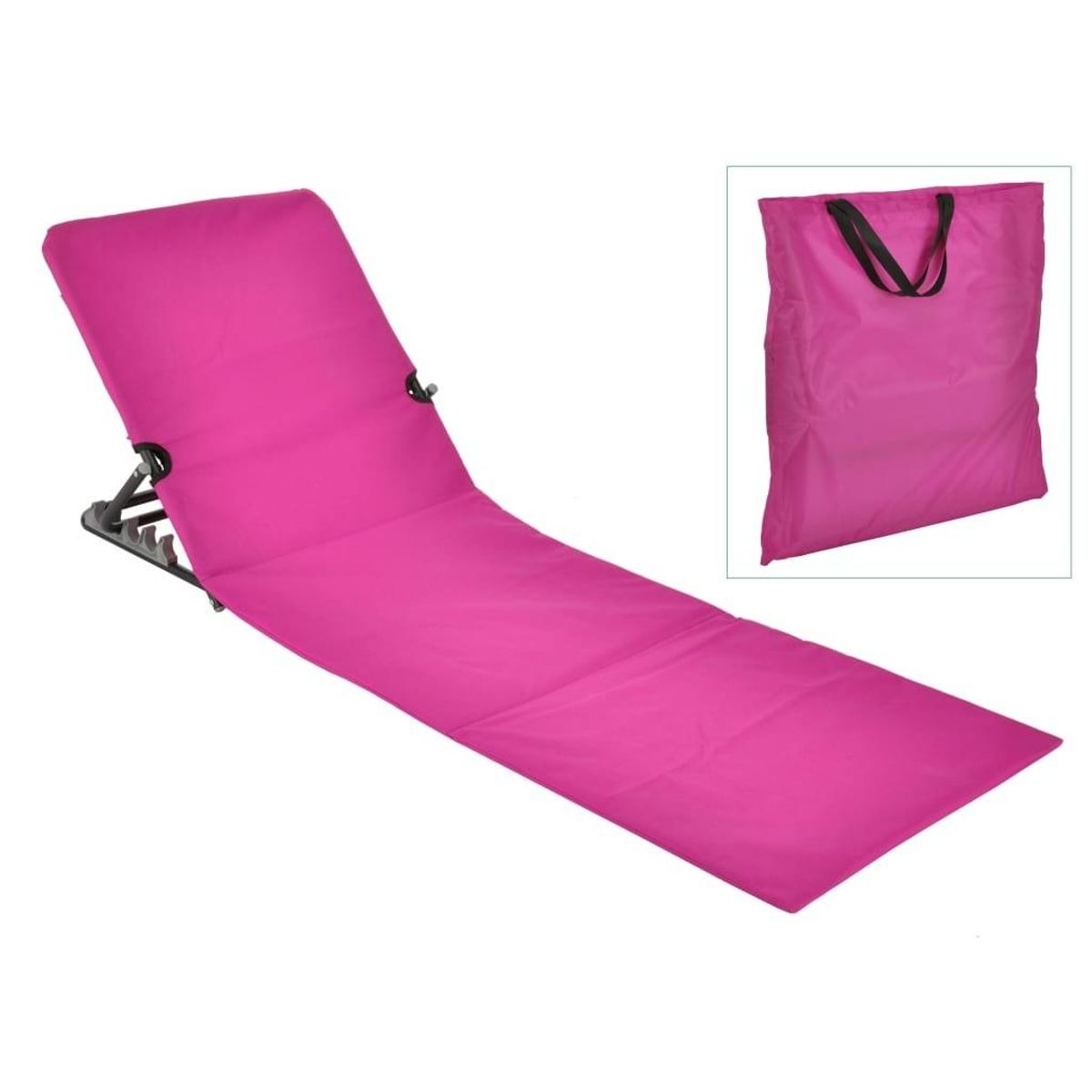 foldbar strandmåttestol PVC pink