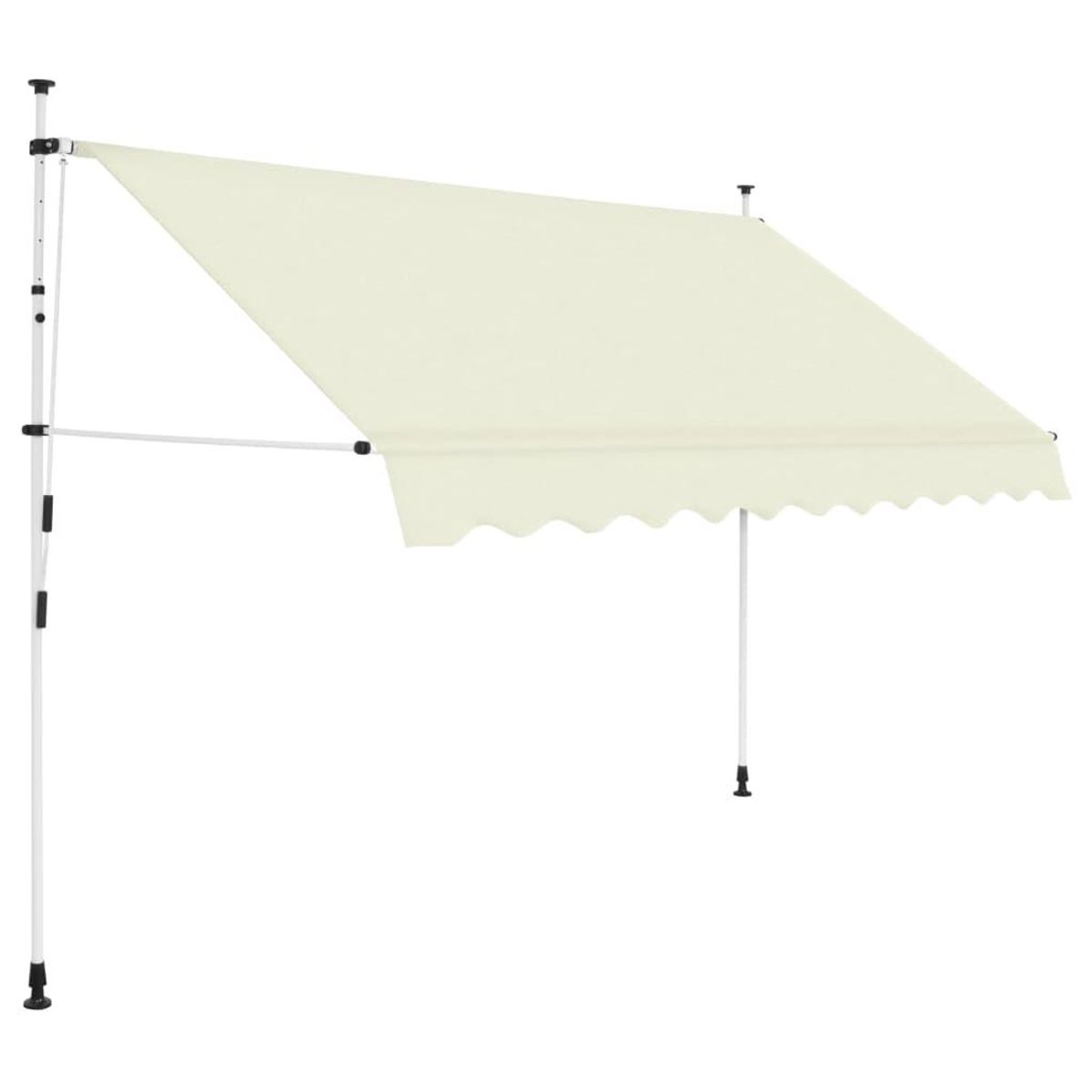 Foldemarkise med manuel betjening 300 cm cremefarvet