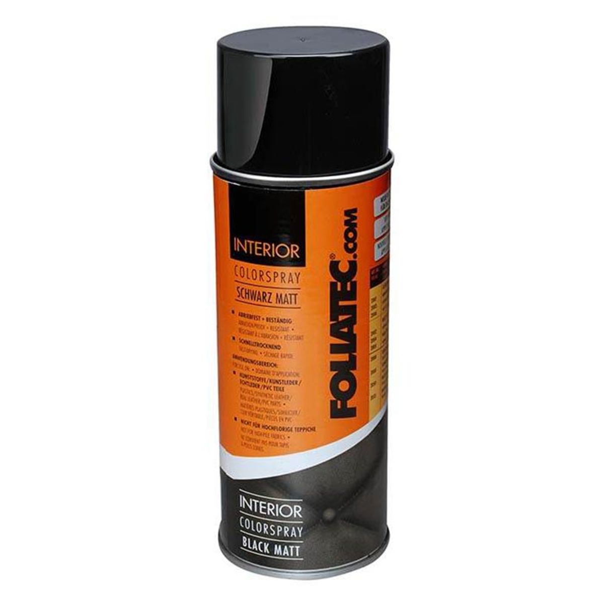 Foliatec Interiør Spray Mat - 400 ml. Sort