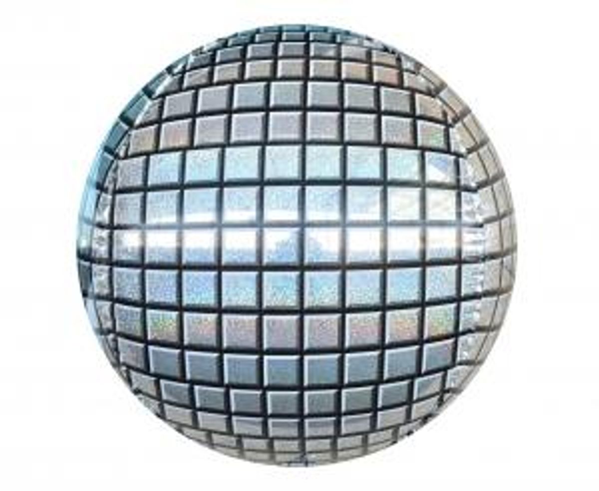 Folieballon 40cm Kugleformet Disco