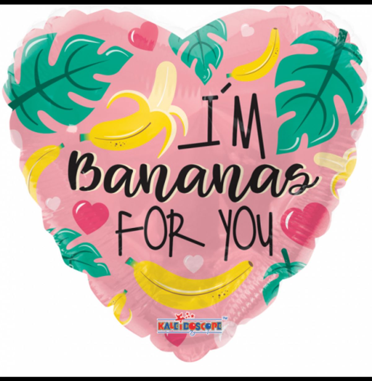 Folieballon - I'm bananas for you" - Hjerte Balloner