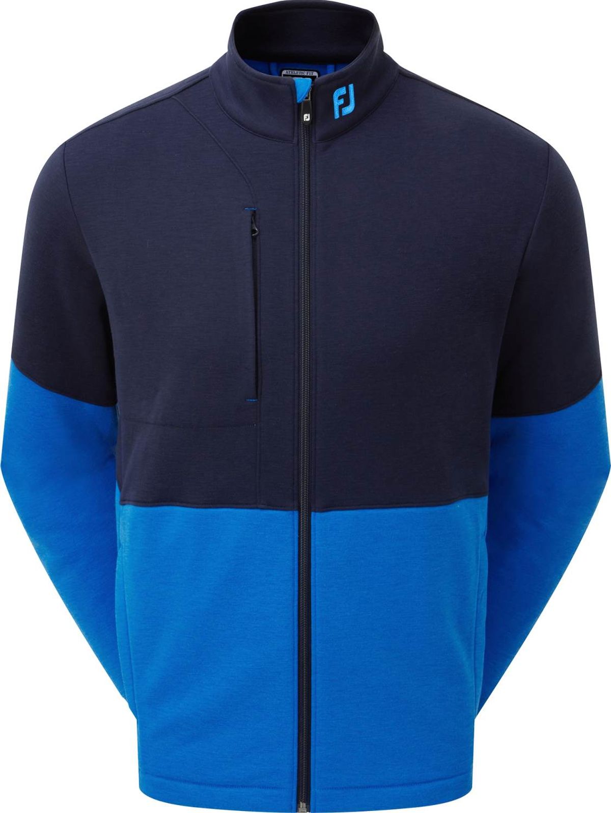 Footjoy Colour Block Full-Zip Chill Out Herre Cardigan - Navy/Blue - Str. L