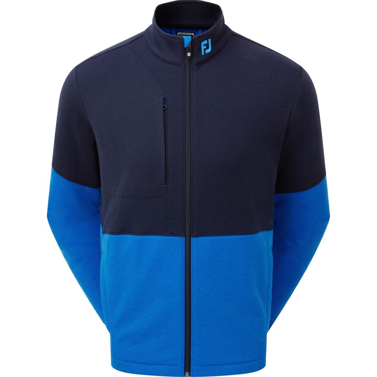 Footjoy Colour Block Full-Zip Chill Out Herre Cardigan - Navy/Blue - Str. M