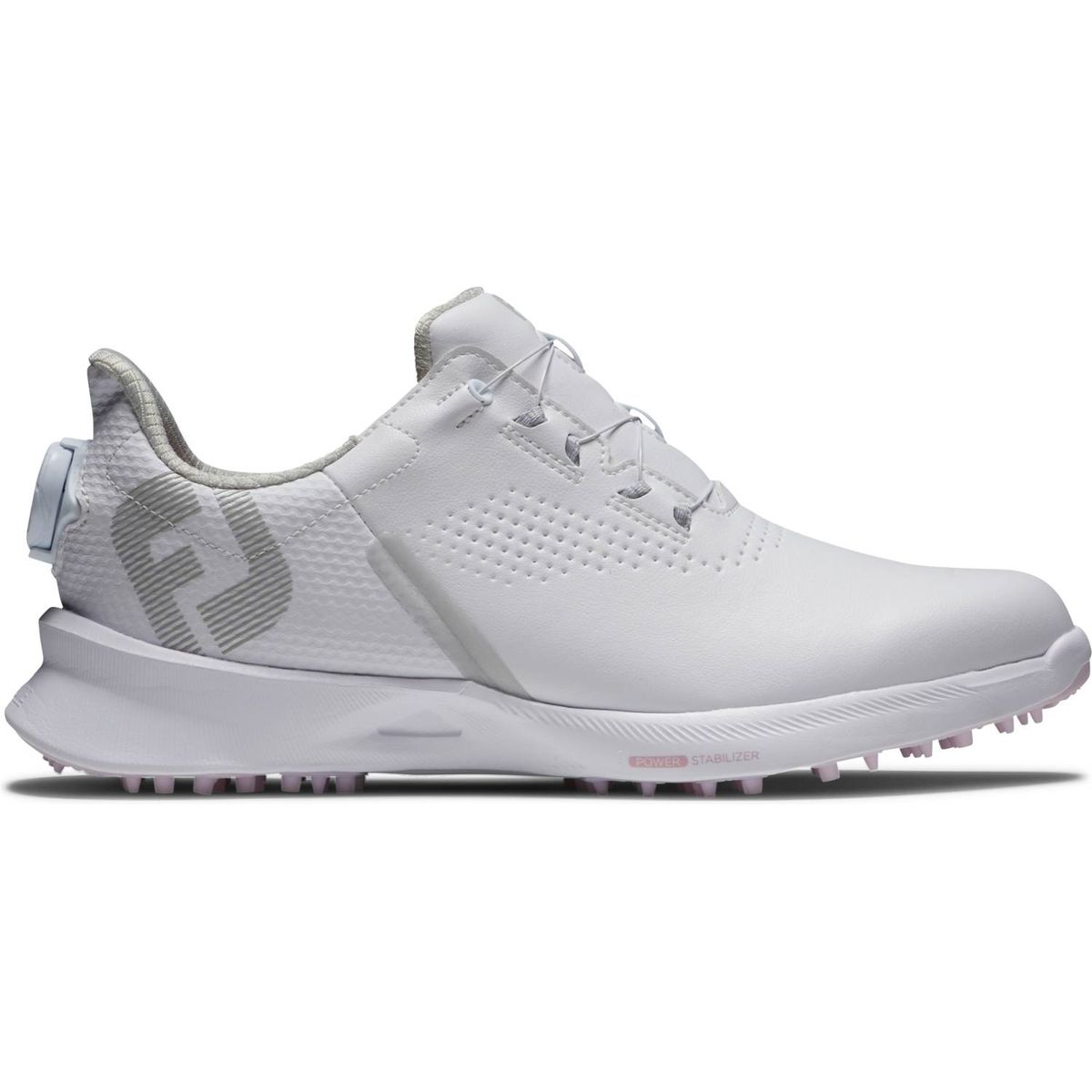 Footjoy Fuel BOA Vandtætte Dame Golfsko Uden Spikes - White/White/Pink Boa - Str. 42 Normal