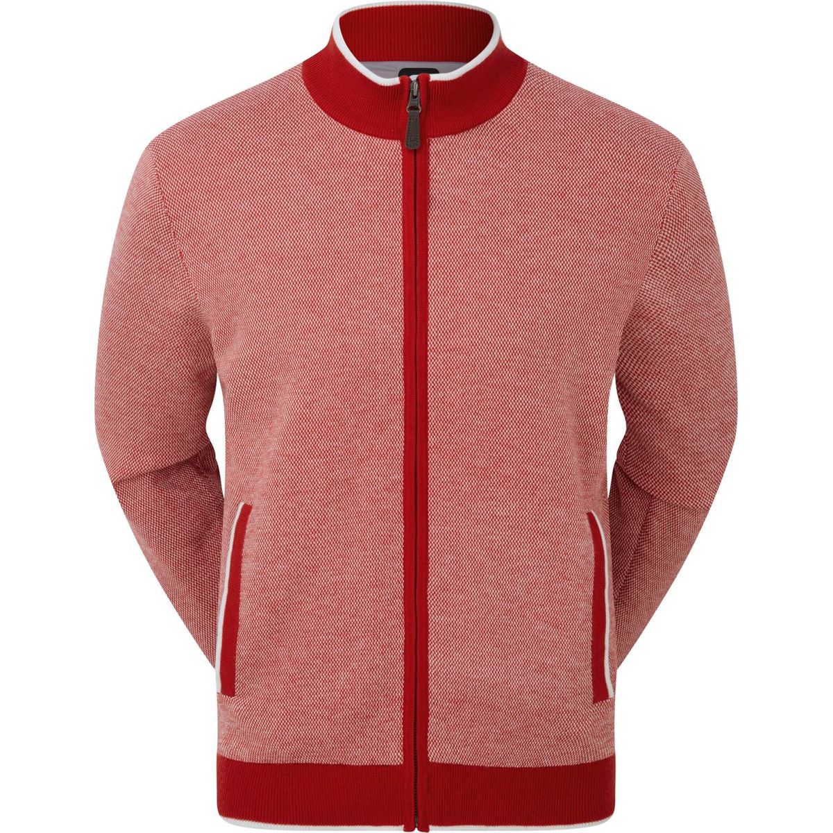 Footjoy Full-Zip Lined Herre Pullover - Red - Str. M