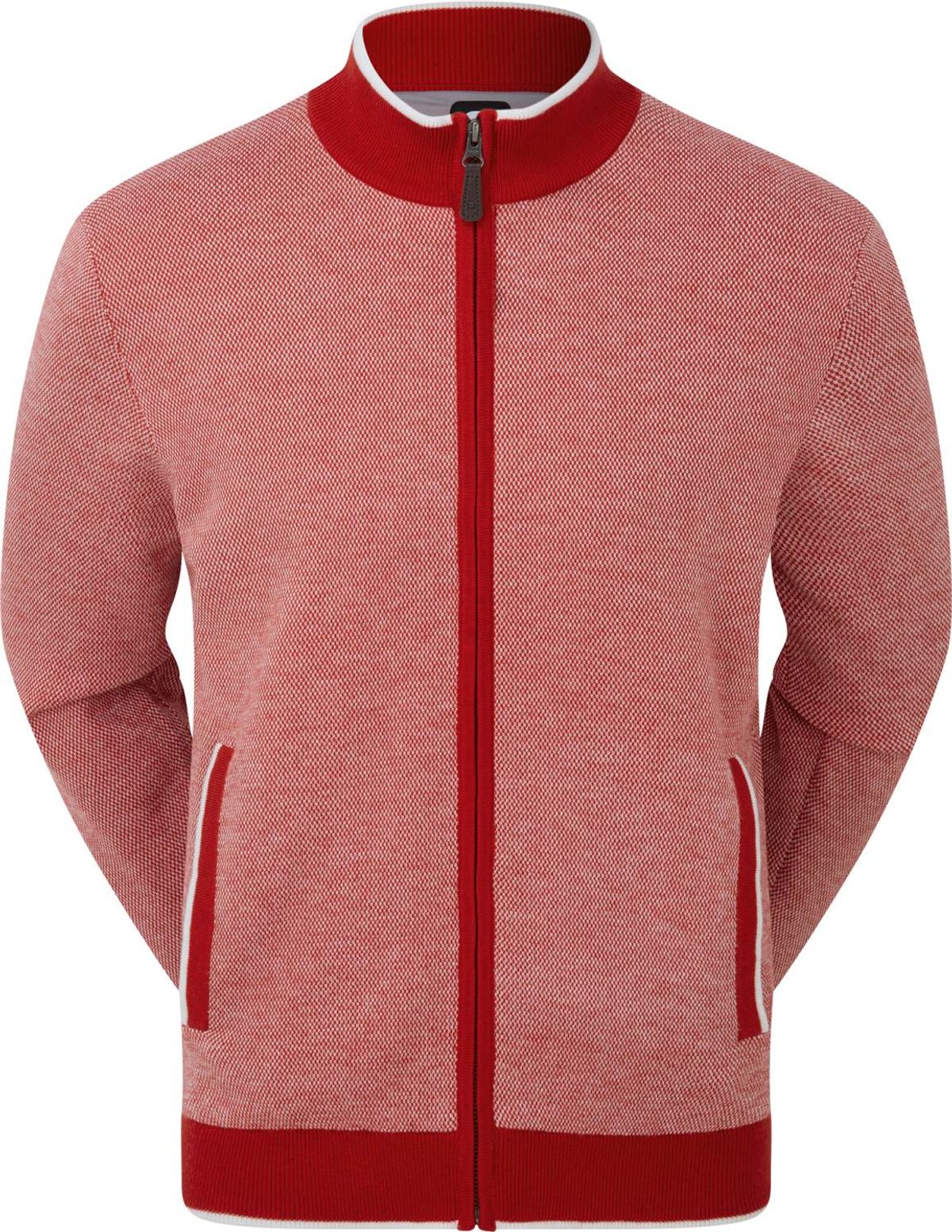 Footjoy Full-Zip Lined Herre Pullover - Red - Str. S