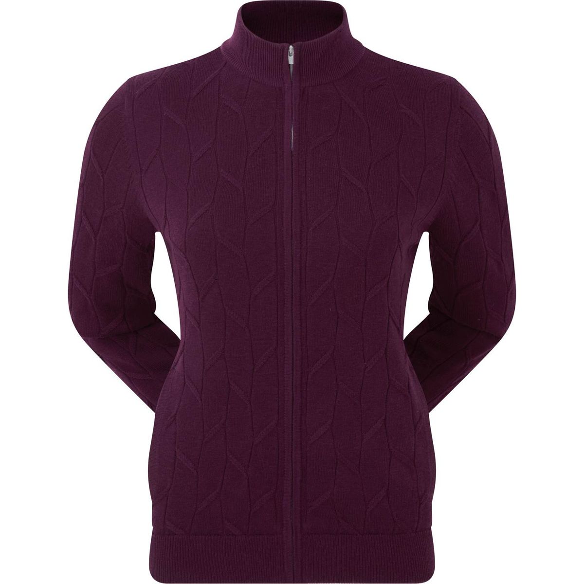 Footjoy Full-Zip Lined Pover Dame Cardigan - Fig - Str. S