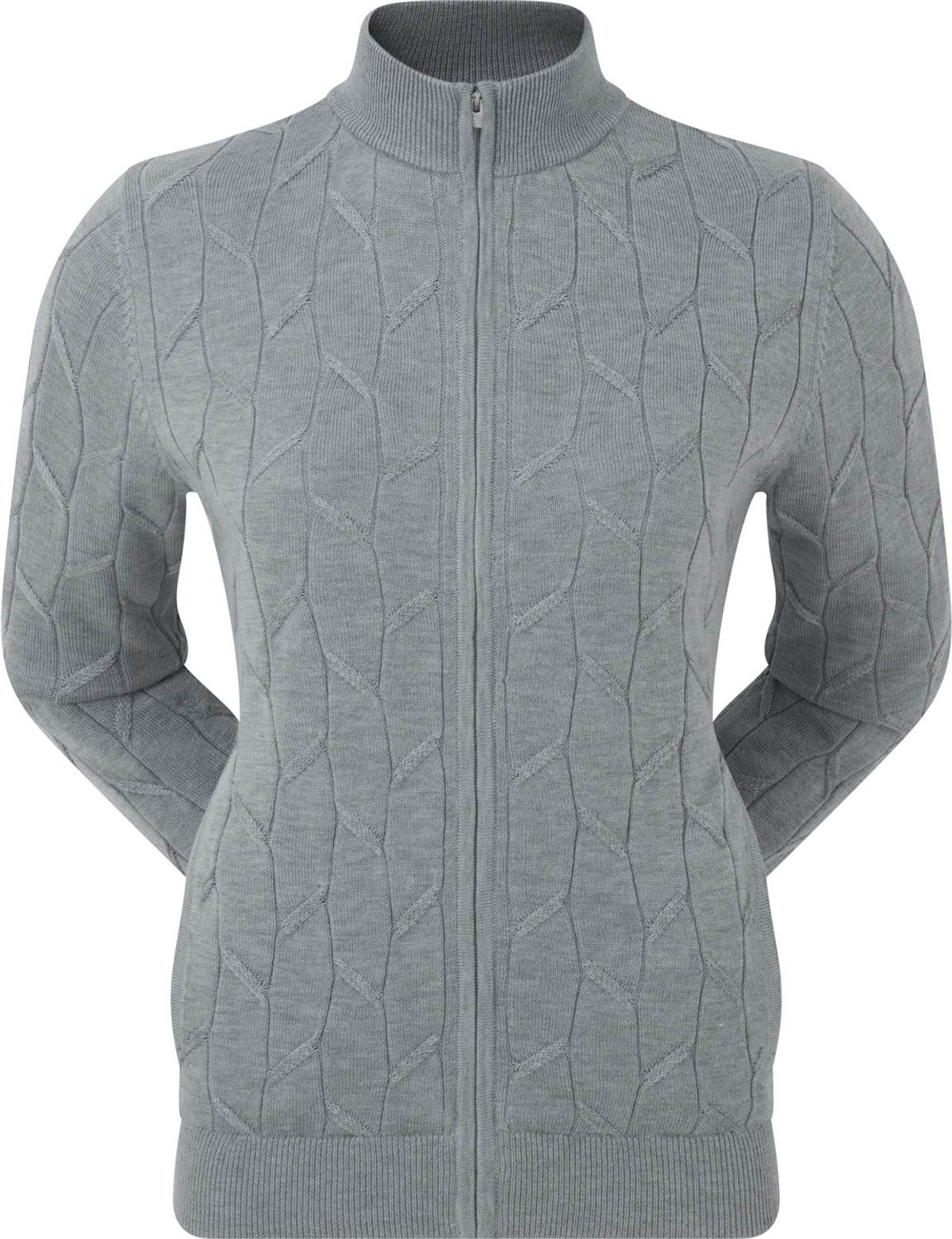 Footjoy Full-Zip Lined Pover Dame Cardigan - Grey - Str. M