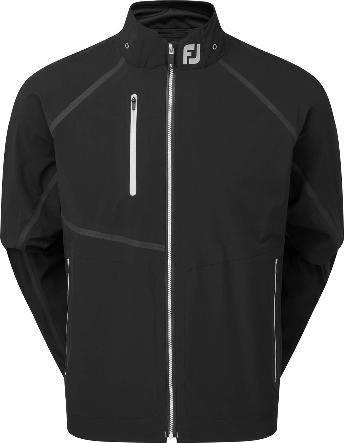 Footjoy HydroTour Herre Regnjakke - Black/Silver - Str. L