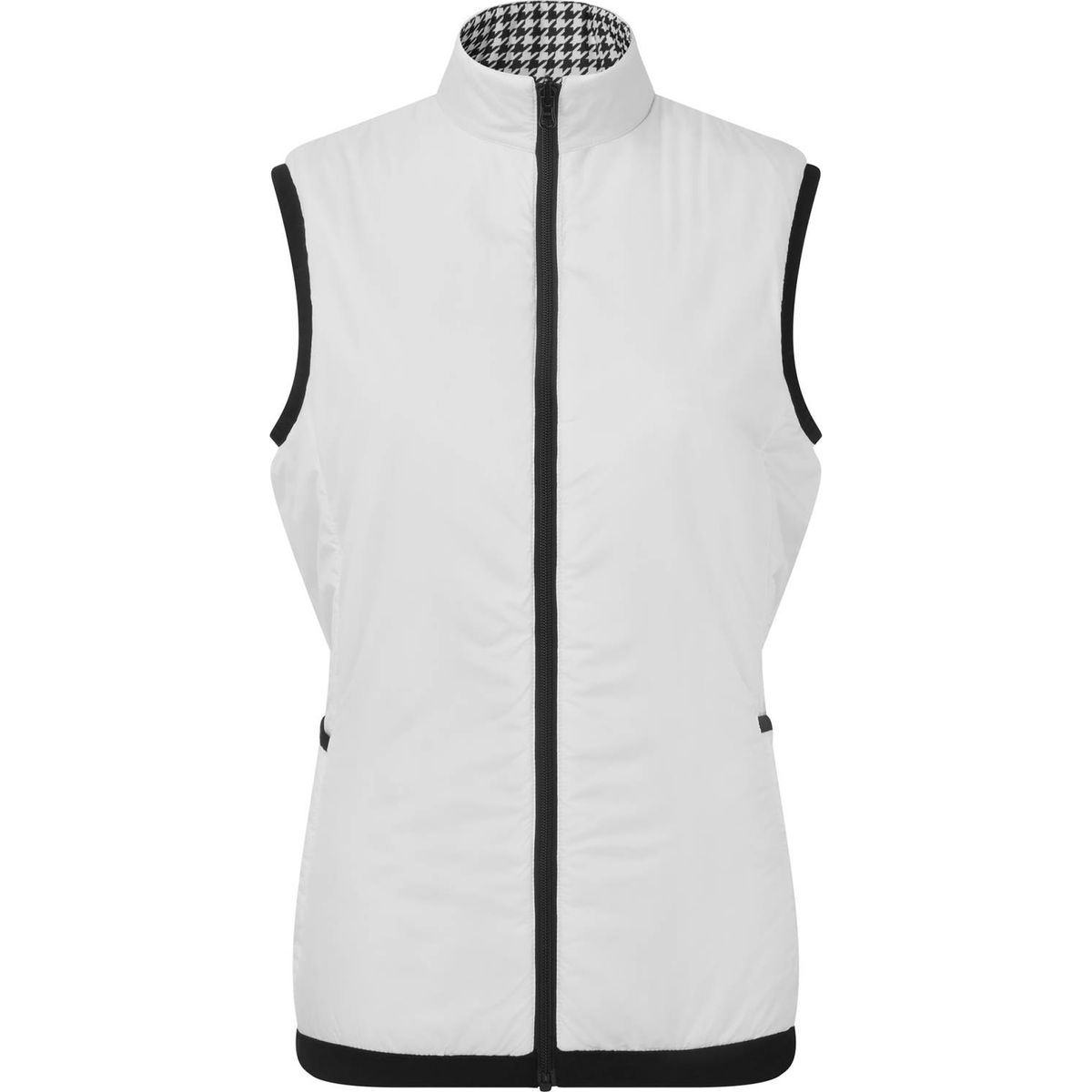 Footjoy Insulated Reversible Dame Vest - Wht/Blk - Str. L