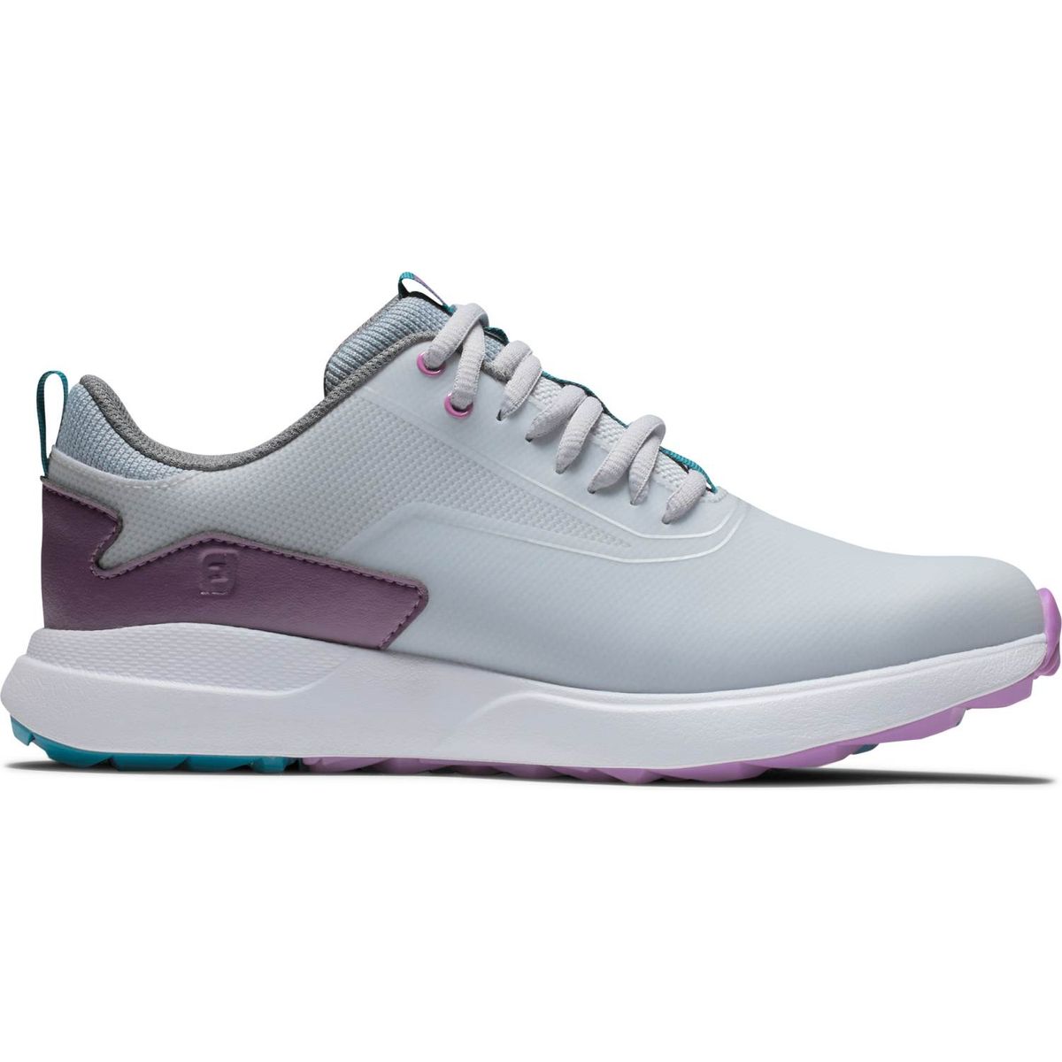 Footjoy Performa Vandtætte Dame Golfsko Uden Spikes - Grey/White/Purple - Str. 36 1/2 Normal