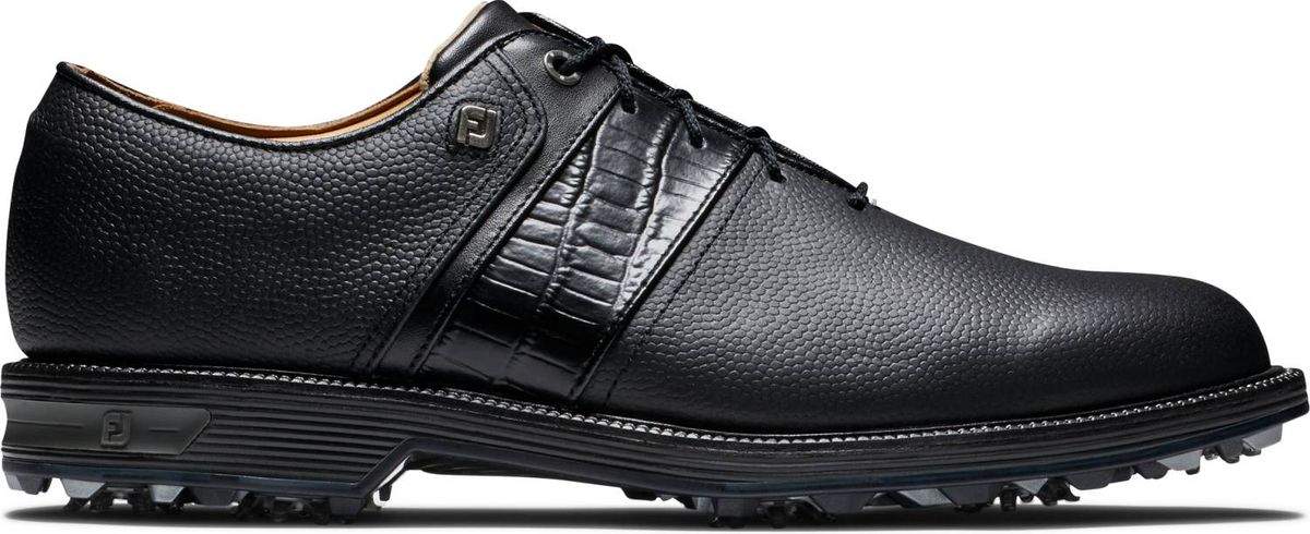 Footjoy Premiere Packard Vandtætte Herre Golfsko Med Spikes - Black - Str. 40 1/2 Bred