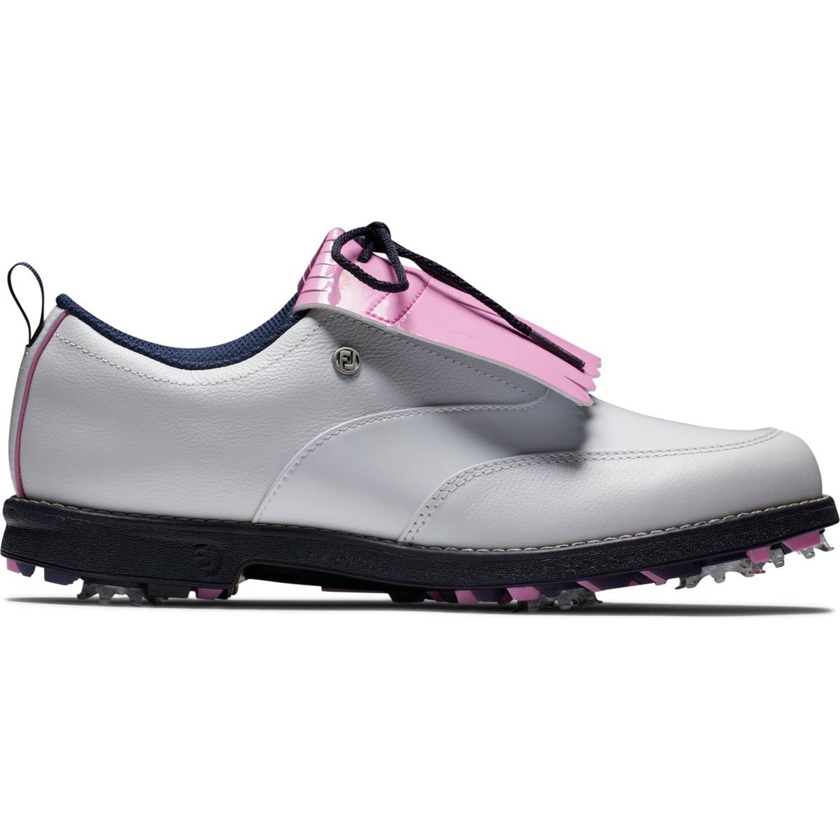 Footjoy Premiere Series (2023) Vandtætte Dame Golfsko Med Spikes - White/White/Pink - Str. 36 1/2 Normal