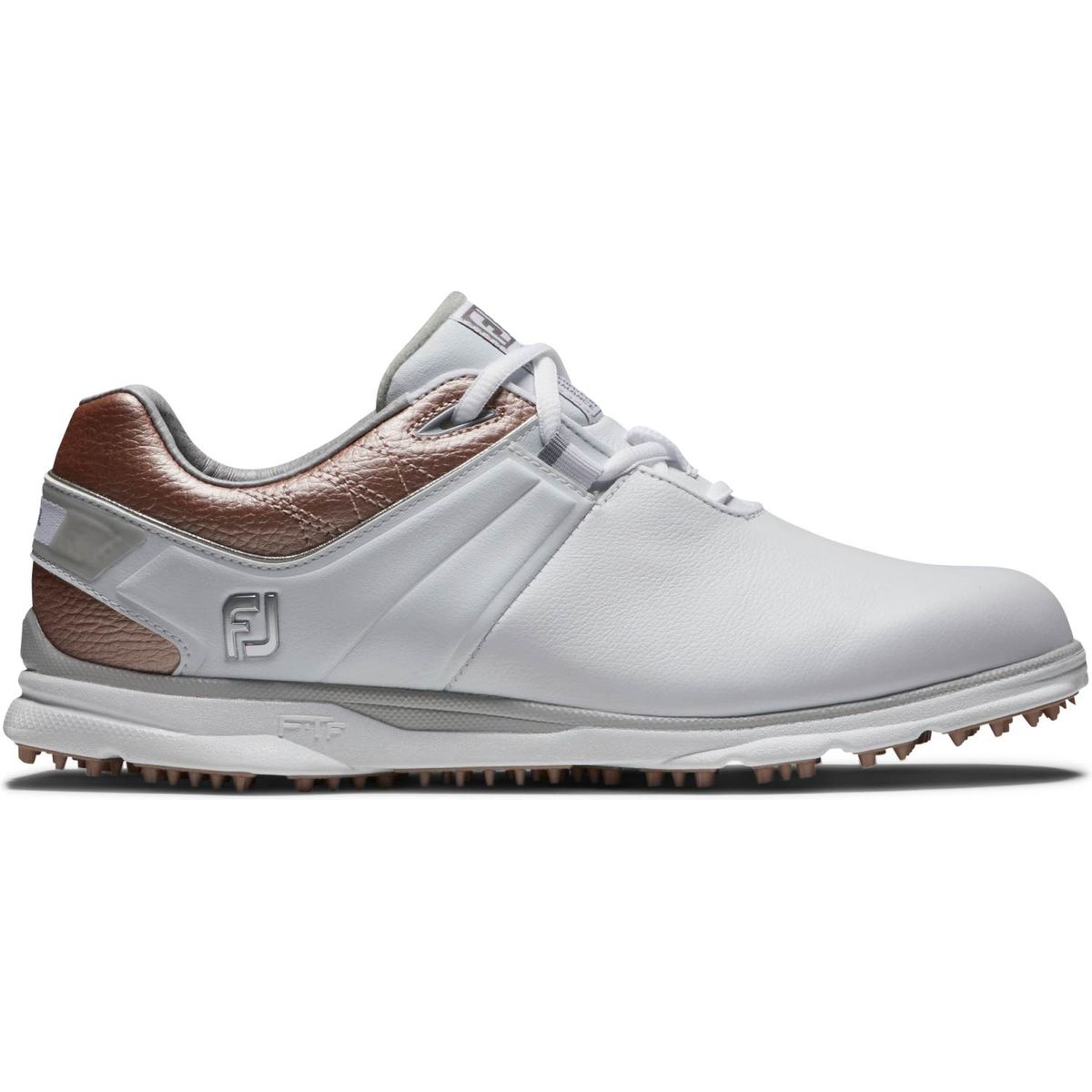 Footjoy Pro SL (2023) Vandtætte Dame Golfsko Uden Spikes - White/Rose Gold - Str. 40 1/2 Normal