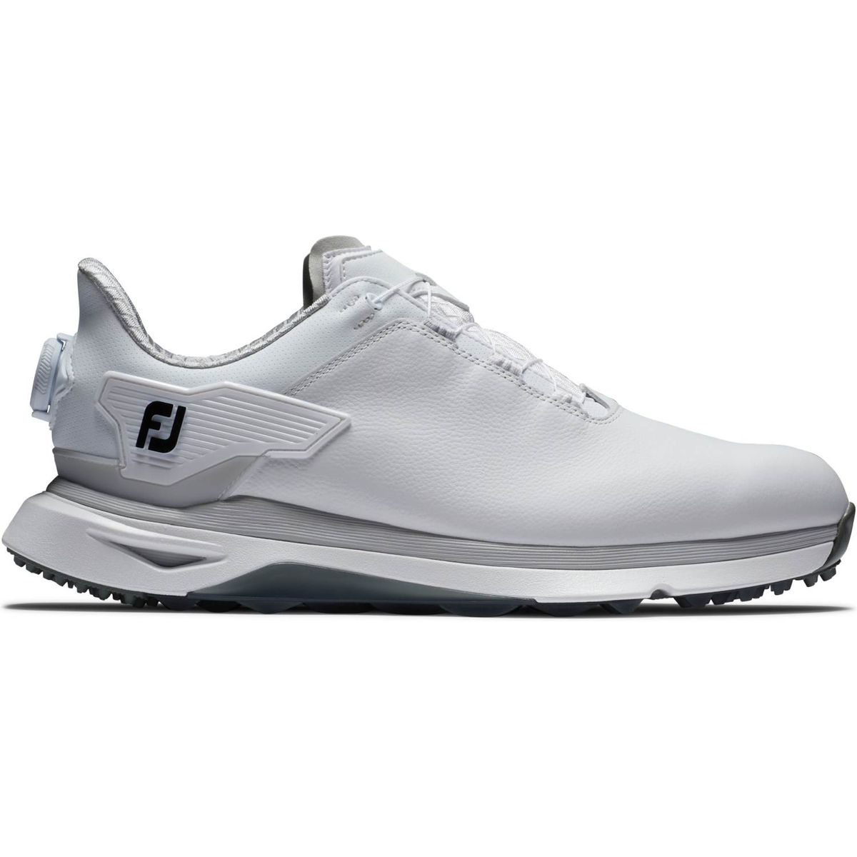 Footjoy Pro/SLX BOA Vandtætte Herre Golfsko Uden Spikes - White/White/Grey - Str. 40 1/2 Normal