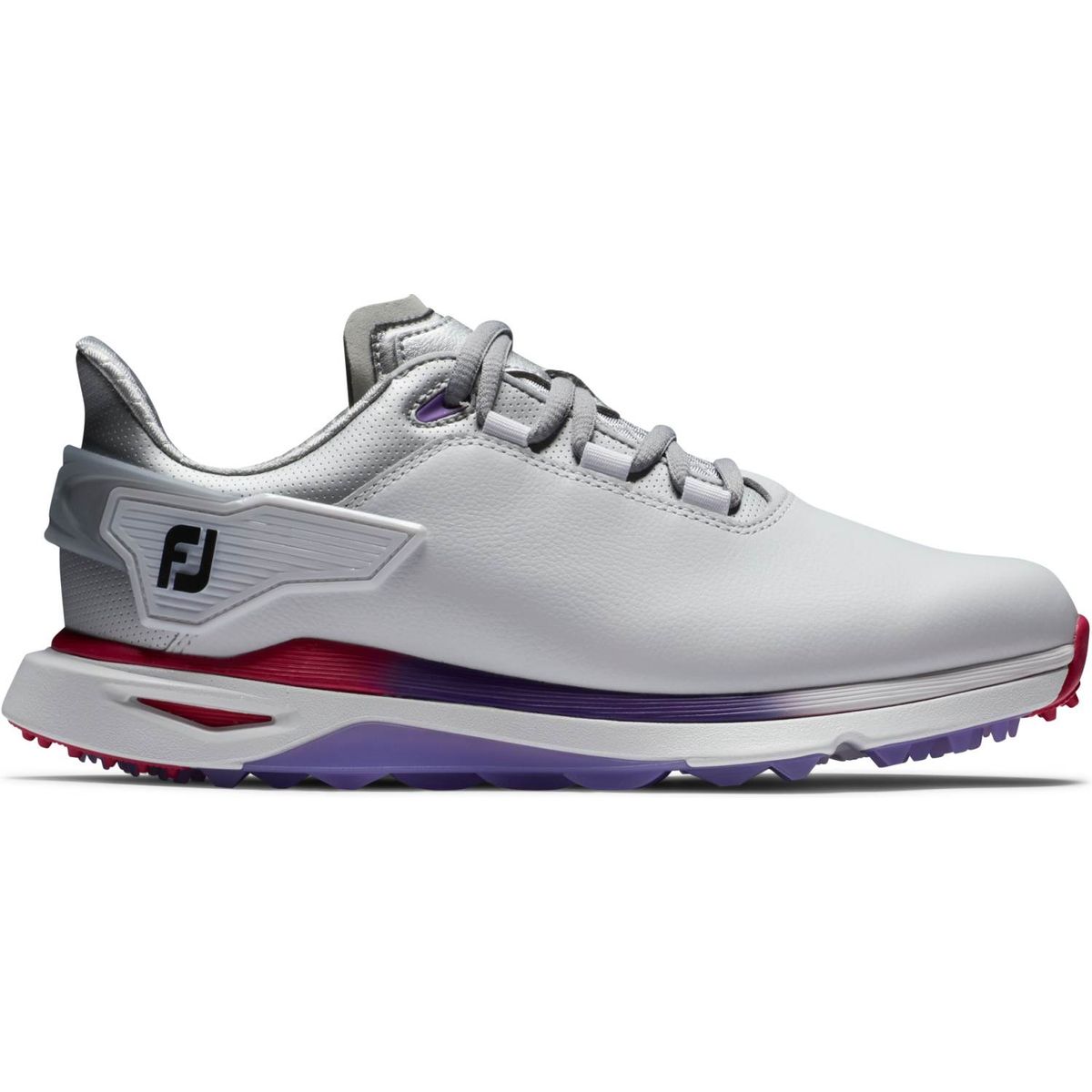 Footjoy Pro/SLX Vandtætte Dame Golfsko Uden Spikes - White/Silver/Multi - Str. 35 Normal