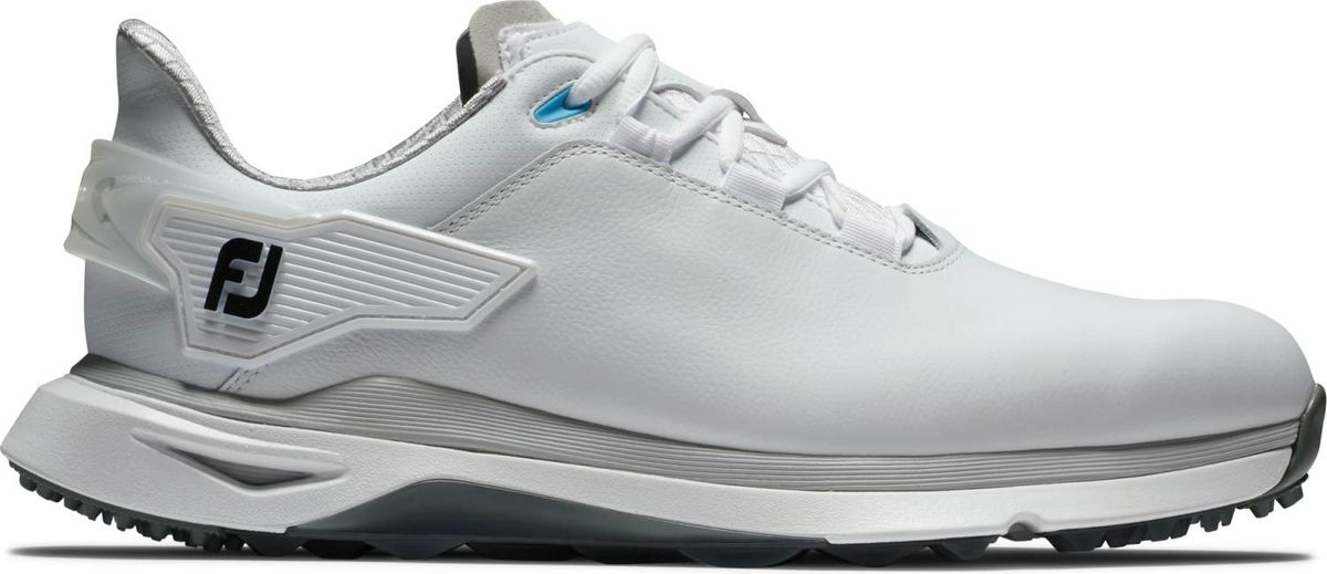 Footjoy Pro/SLX Vandtætte Herre Golfsko Uden Spikes - White/White/Grey - Str. 39 Ekstra Bred