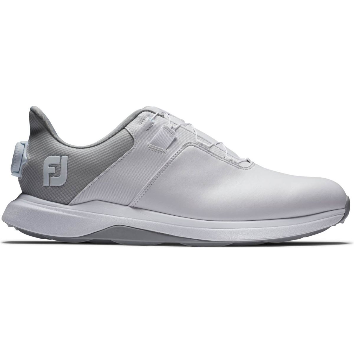 Footjoy ProLite BOA Vandtætte Herre Golfsko Uden Spikes - White/White/Grey - Str. 42 Normal