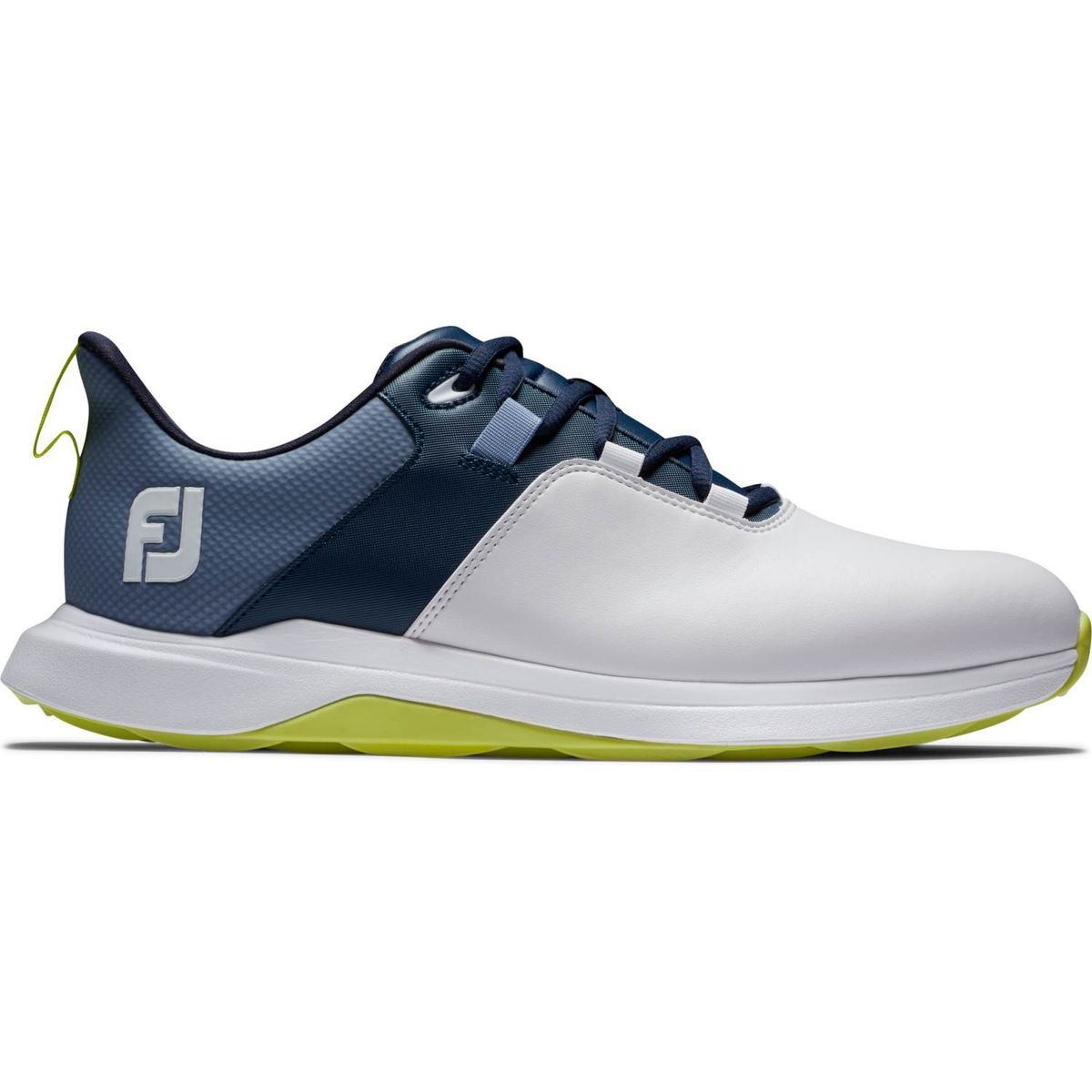 Footjoy ProLite Vandtætte Herre Golfsko Uden Spikes - White/Navy/Lime - Str. 40 Normal