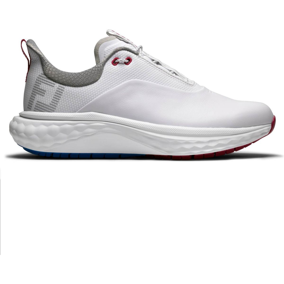 Footjoy Quantum Vandtætte Dame Golfsko Uden Spikes - White/Blue/Pink - Str. 36 1/2 Bred