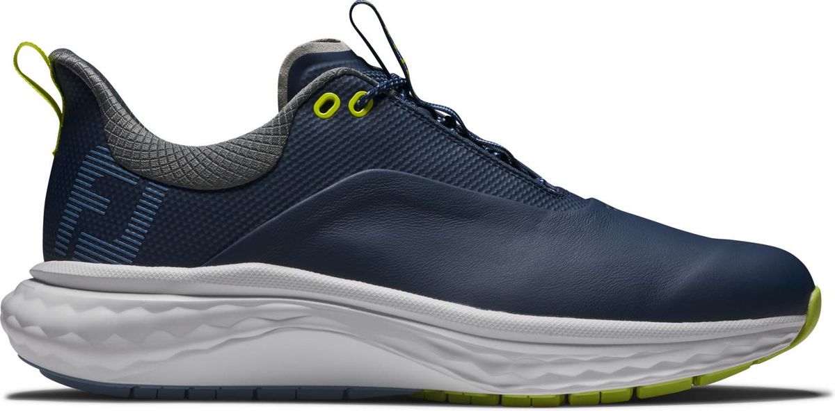 Footjoy Quantum Vandtætte Herre Golfsko Uden Spikes - Navy/White/Lime - Str. 40 Normal