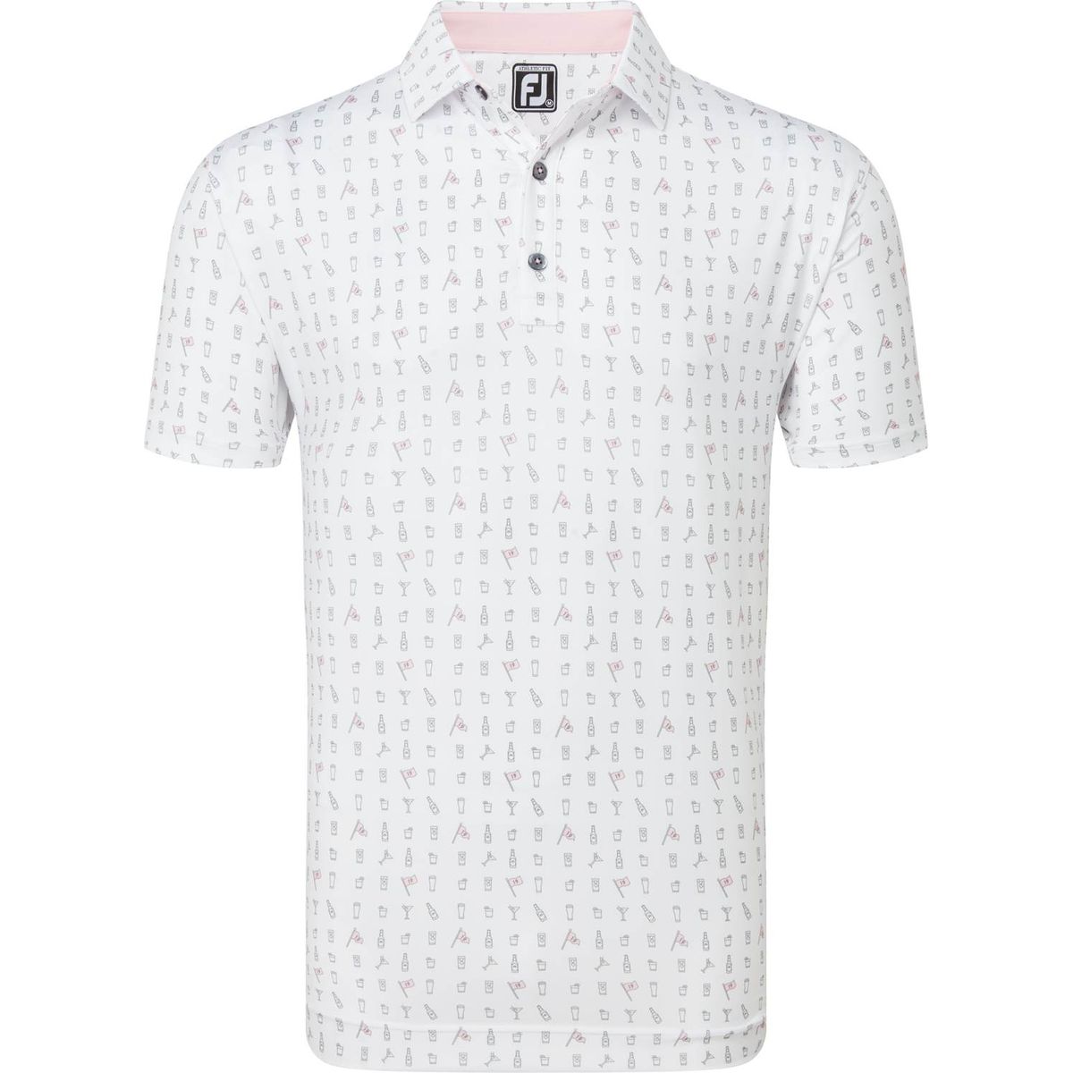 Footjoy The 19th Hole Herre Poloshirt - White - Str. L