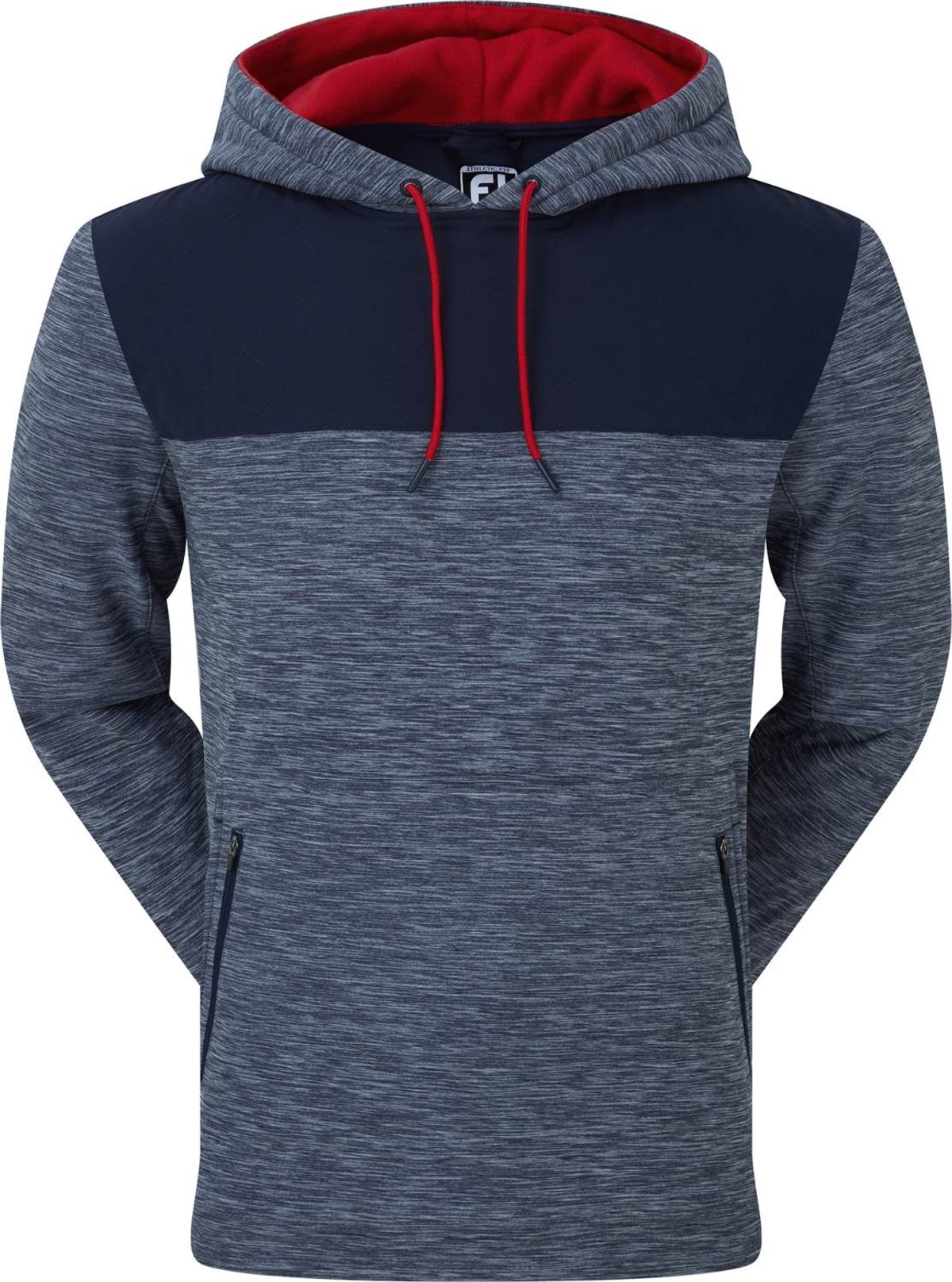 Footjoy Thermal Hoodie Charcoal Spacedye Herre Pullover - Nvy - Str. M