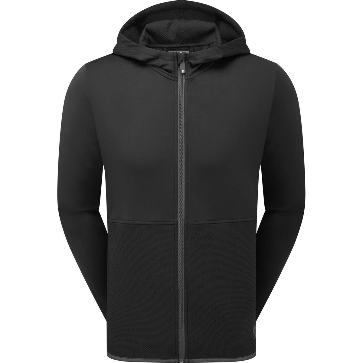 Footjoy ThermoSeries Full-Zip Hoodie Herre Cardigan - Black - Str. XXL