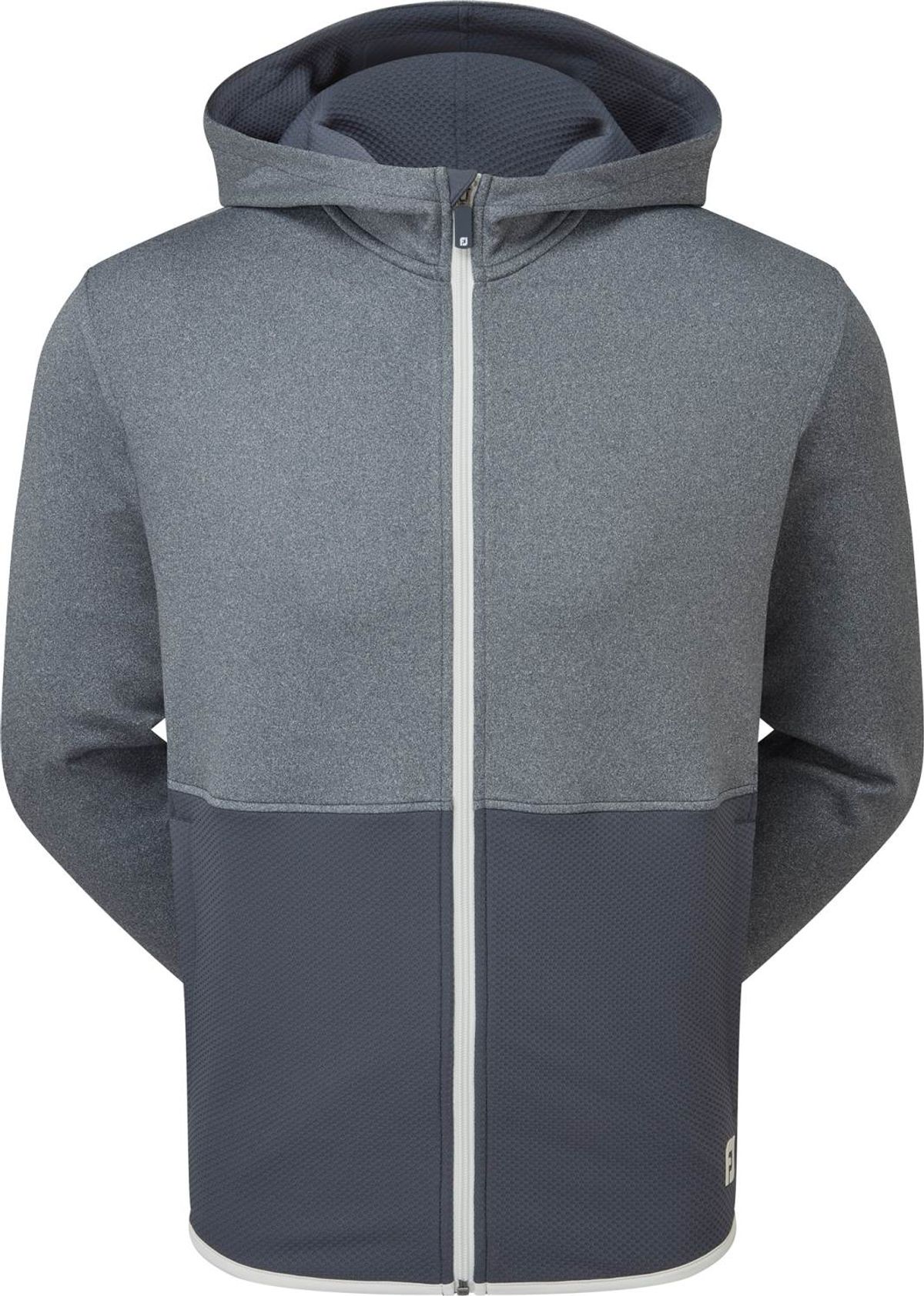 Footjoy ThermoSeries Full-Zip Hoodie Herre Cardigan - Charcoal - Str. L