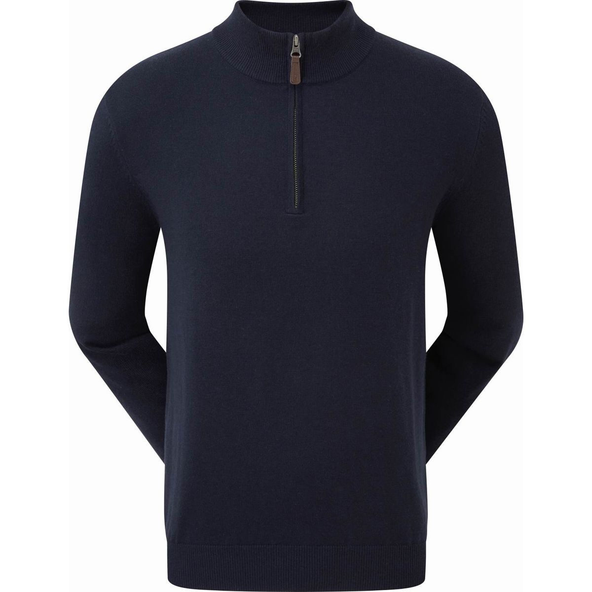 Footjoy Wool Blend 1/2 Zip Herre Pullover - Navy - Str. L