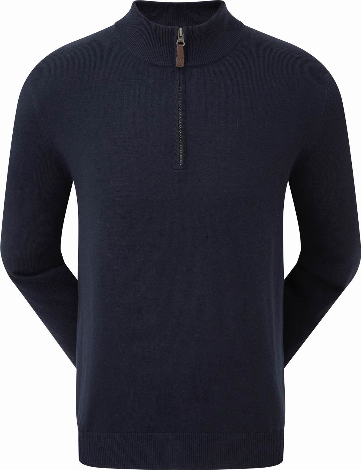 Footjoy Wool Blend 1/2 Zip Herre Pullover - Navy - Str. S