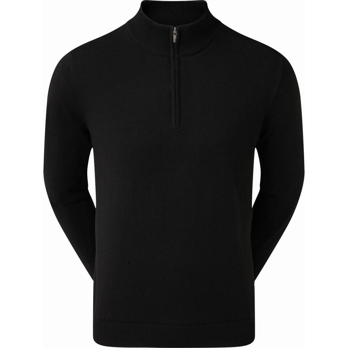 Footjoy Wool Lined 1/2 Zip Herre Pullover - Blk - Str. M