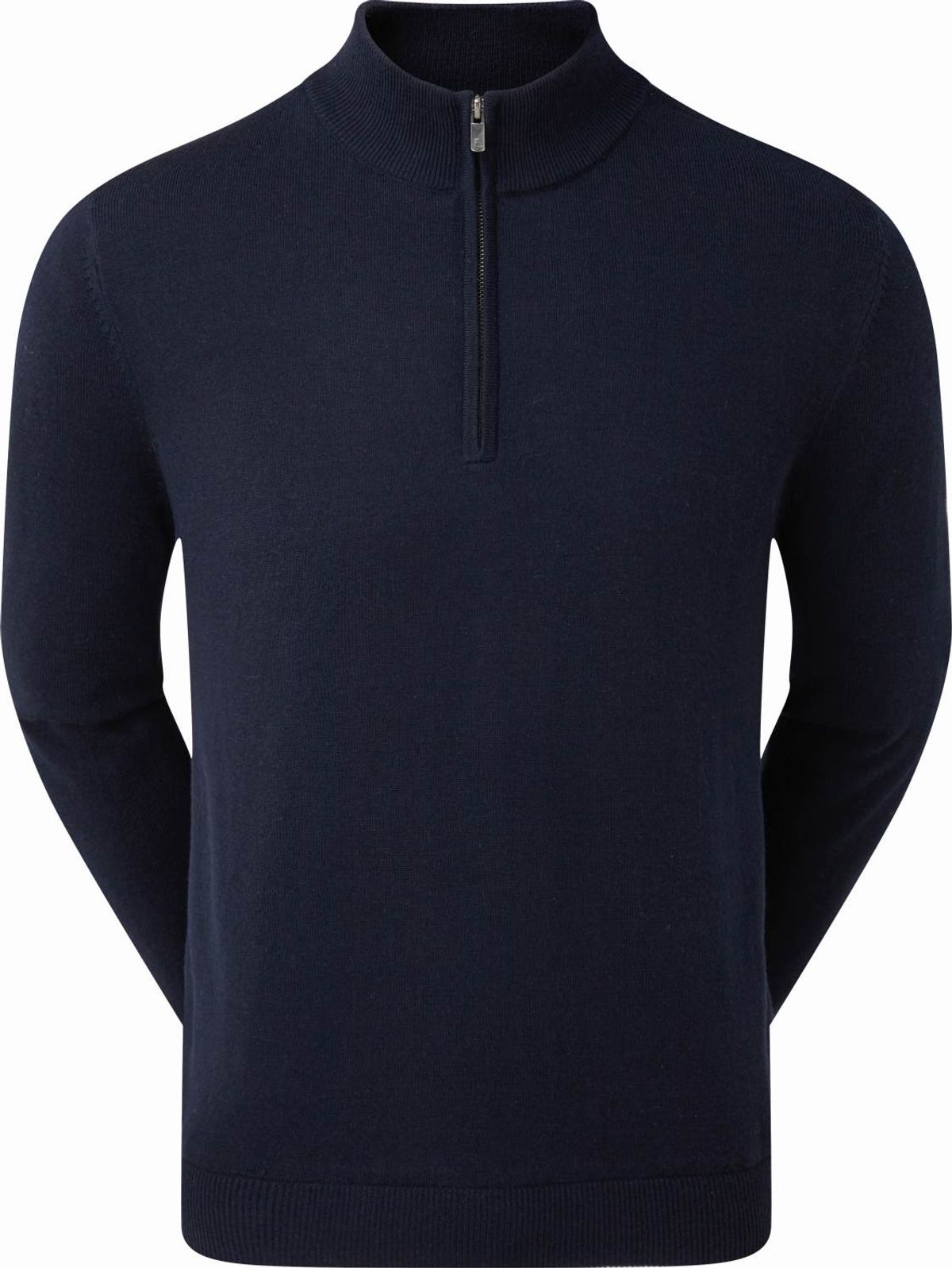 Footjoy Wool Lined 1/2 Zip Herre Pullover - Nvy - Str. L