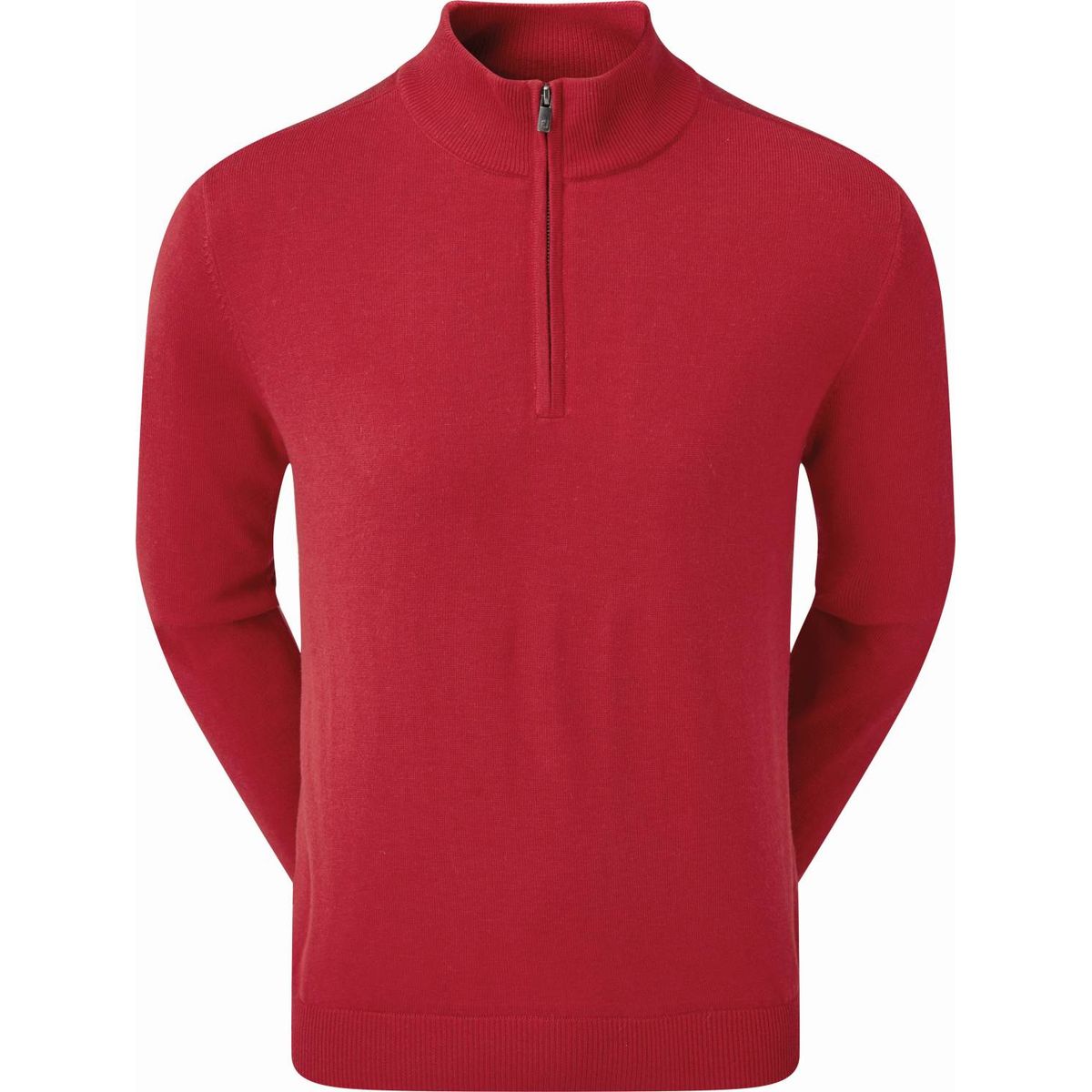 Footjoy Wool Lined 1/2 Zip Herre Pullover - Red - Str. L