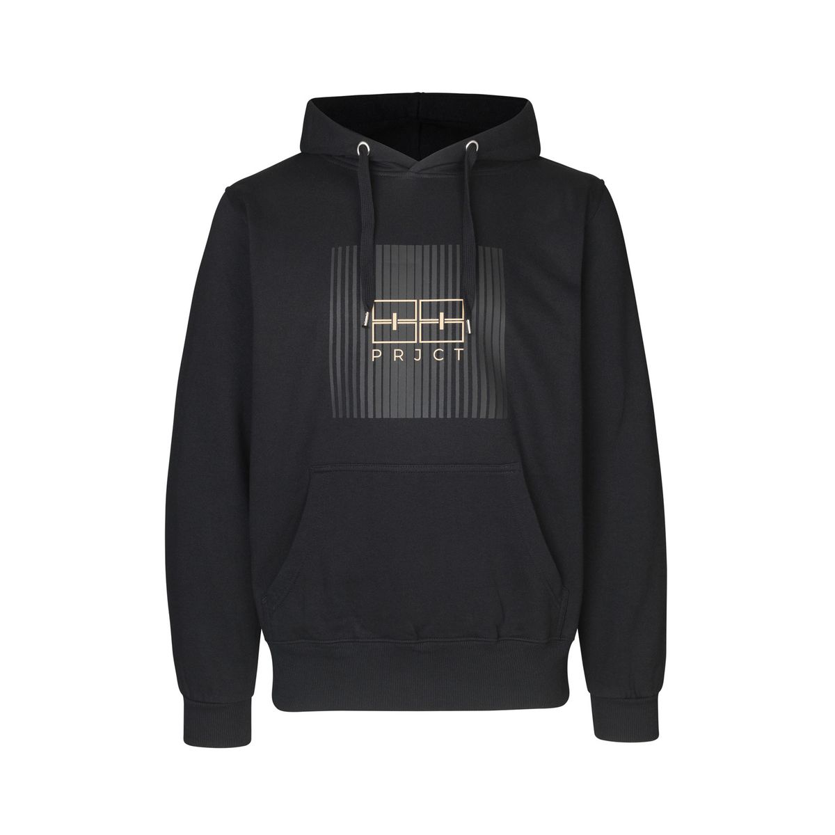 FOR LIVET BROR Hoodie With Front Box Logo - Black