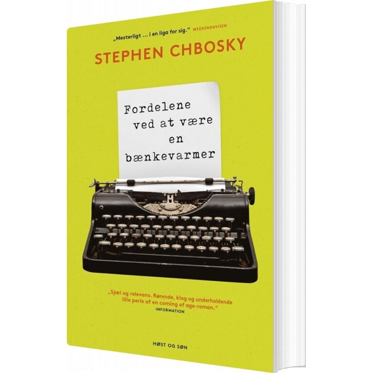 Fordelene Ved At Være En Bænkevarmer - Stephen Chbosky - Bog