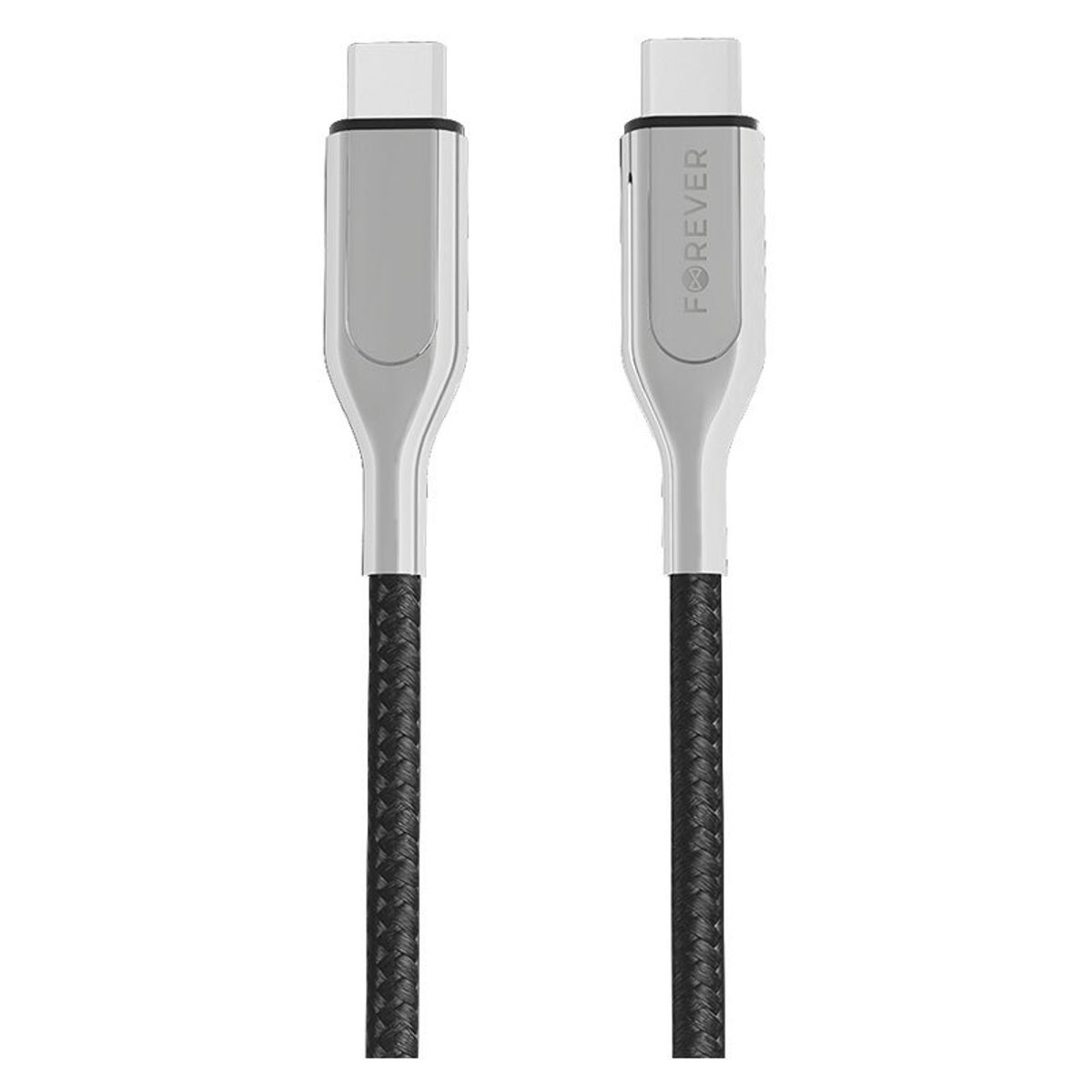 Forever Core 1,5m 60W PD USB-C til USB-C Kabel, Sort